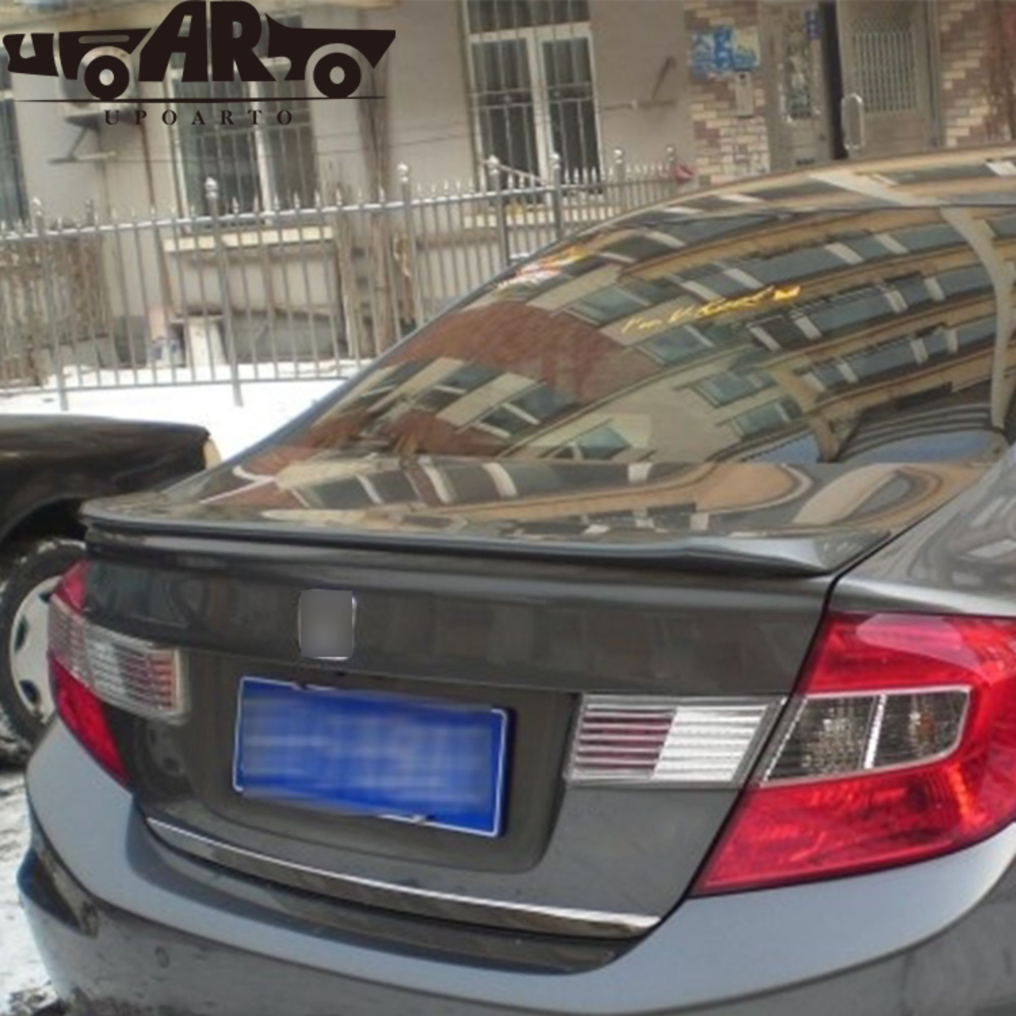 AR-Honda-014 Rear Boot Lip Ducktail Spoiler For 9th Gen Honda Civic 2012-2013