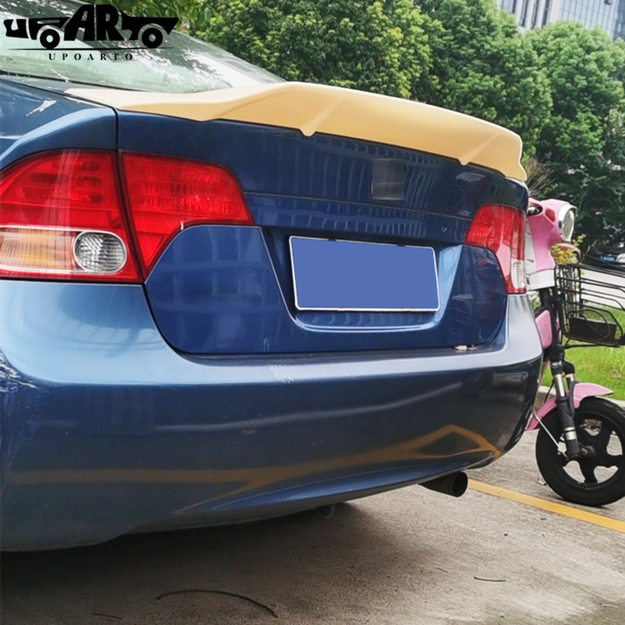 AR-Honda-065 R Style Rear Trunk Wing Spoiler For Honda Civic 8th Gen 2006-2011