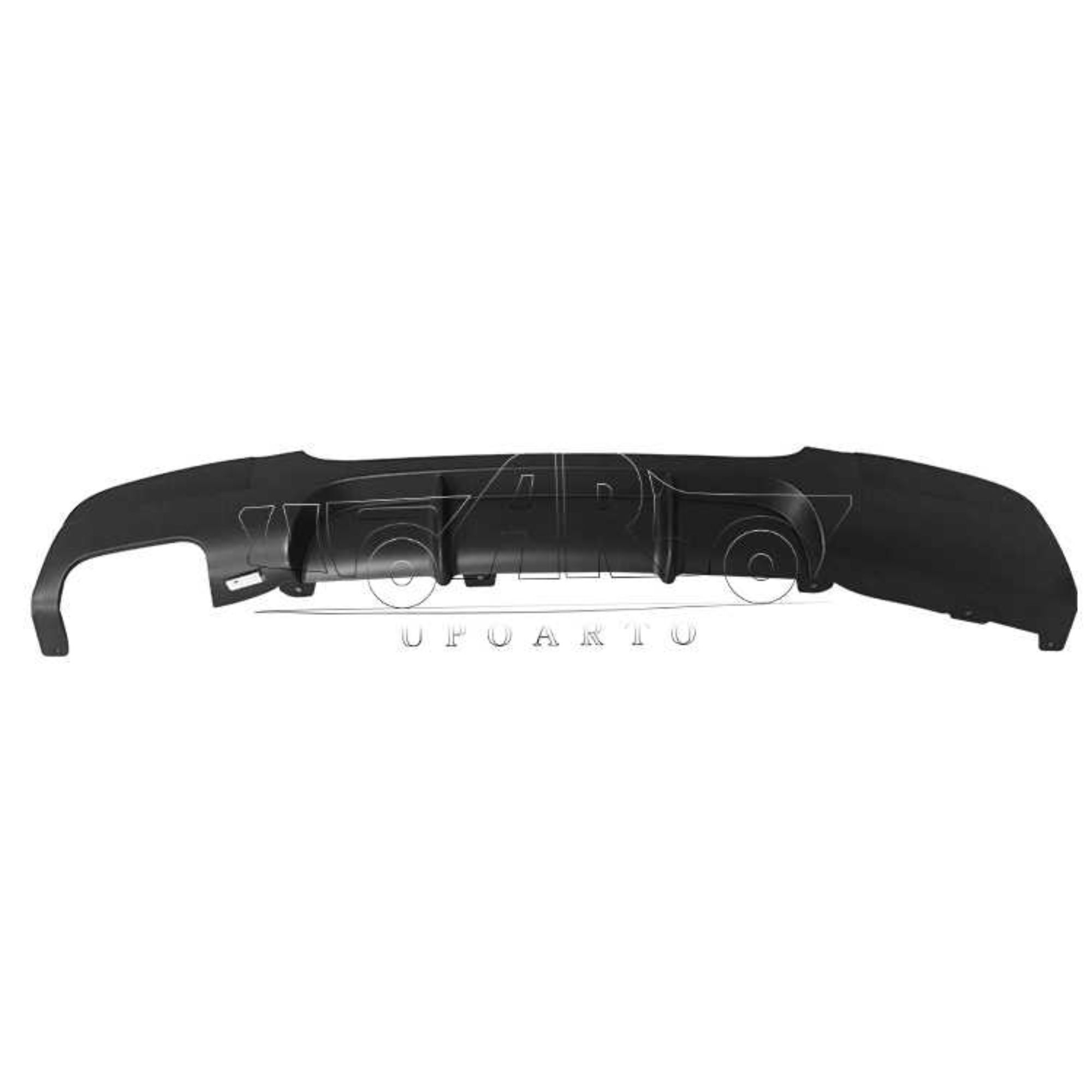 AR-BMW-0119 M-Tech Looks M-Performance Rear Bumper Diffuser Lip for BMW 3 Series E90 2005-2008