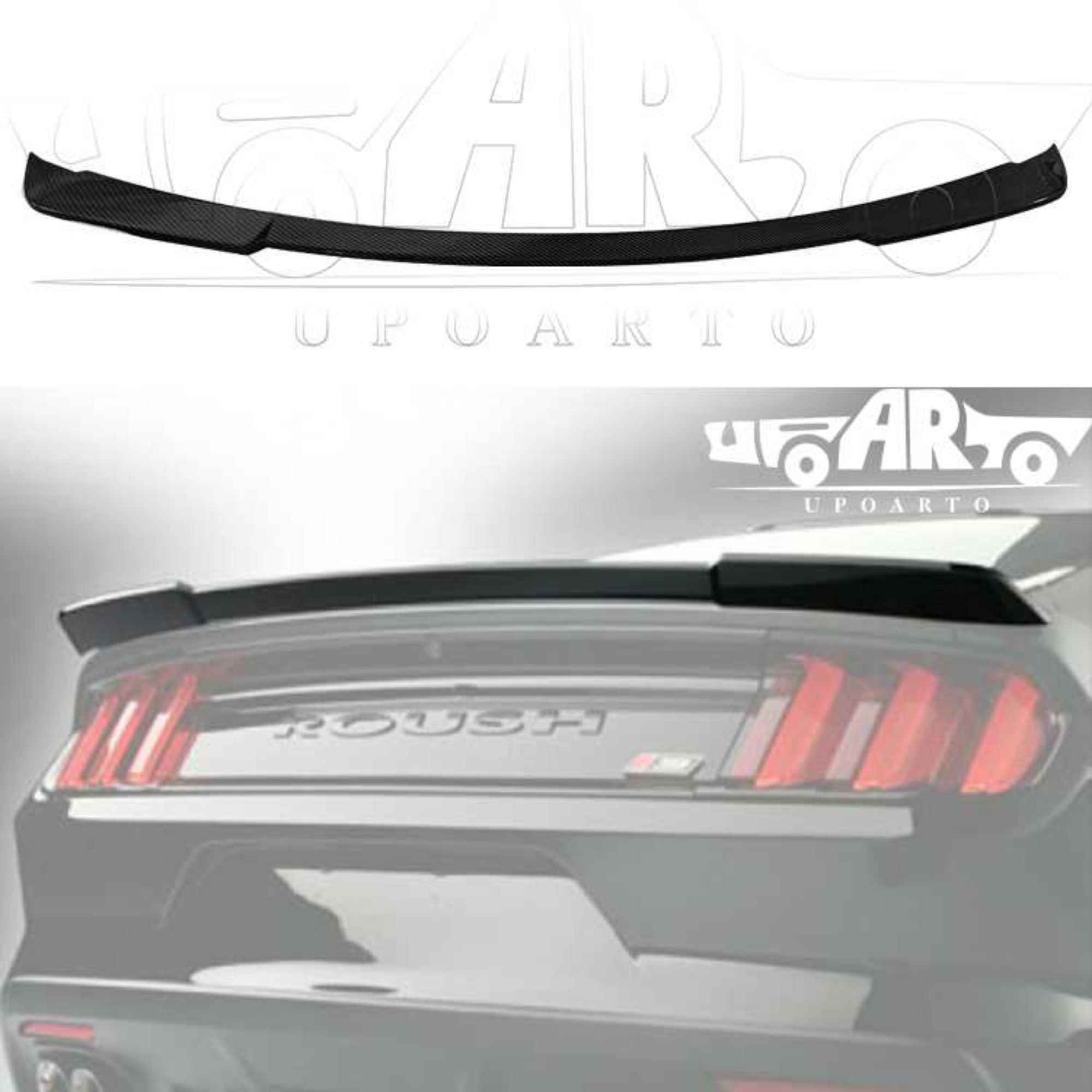 AR-Mustang-004 Roush Style Rear Spoiler for Ford Mustang 2015-2021