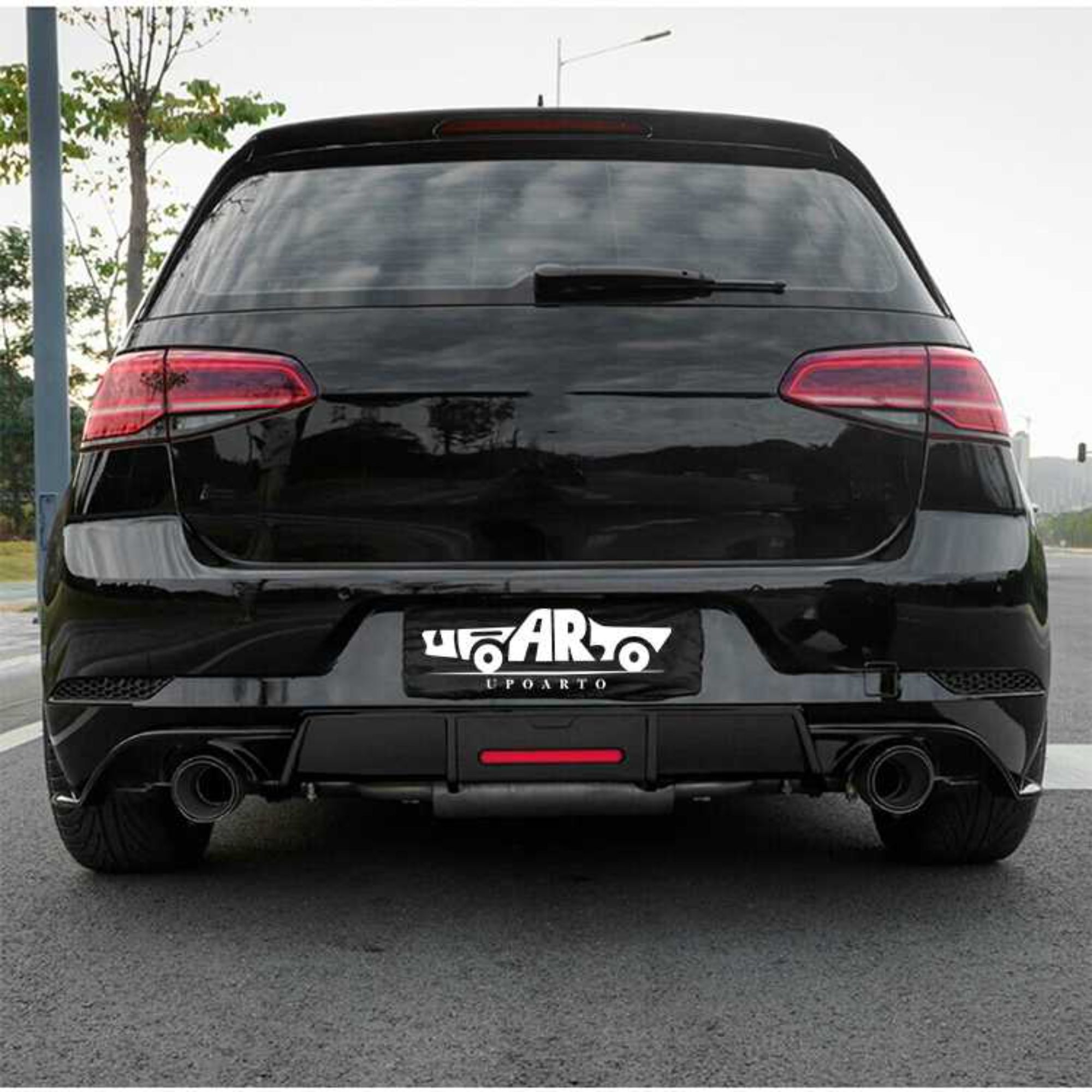 AR-VW-0166 With Brake Light Rear Lip for Volkswagen Golf 7 All Series