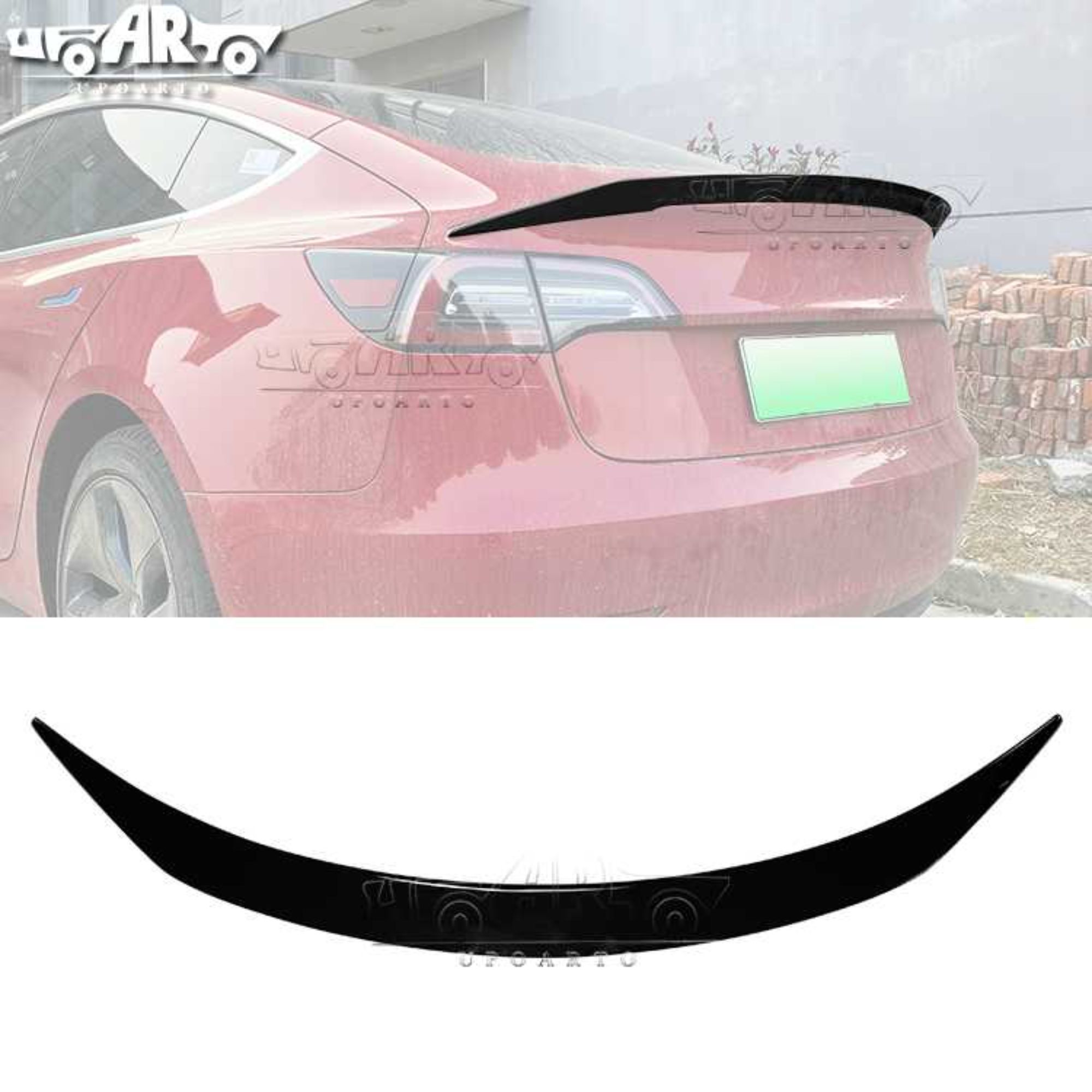 AR-Tesla-007 Taiwan Atomic Style Rear Spoiler for Tesla Model 3 2017-2022