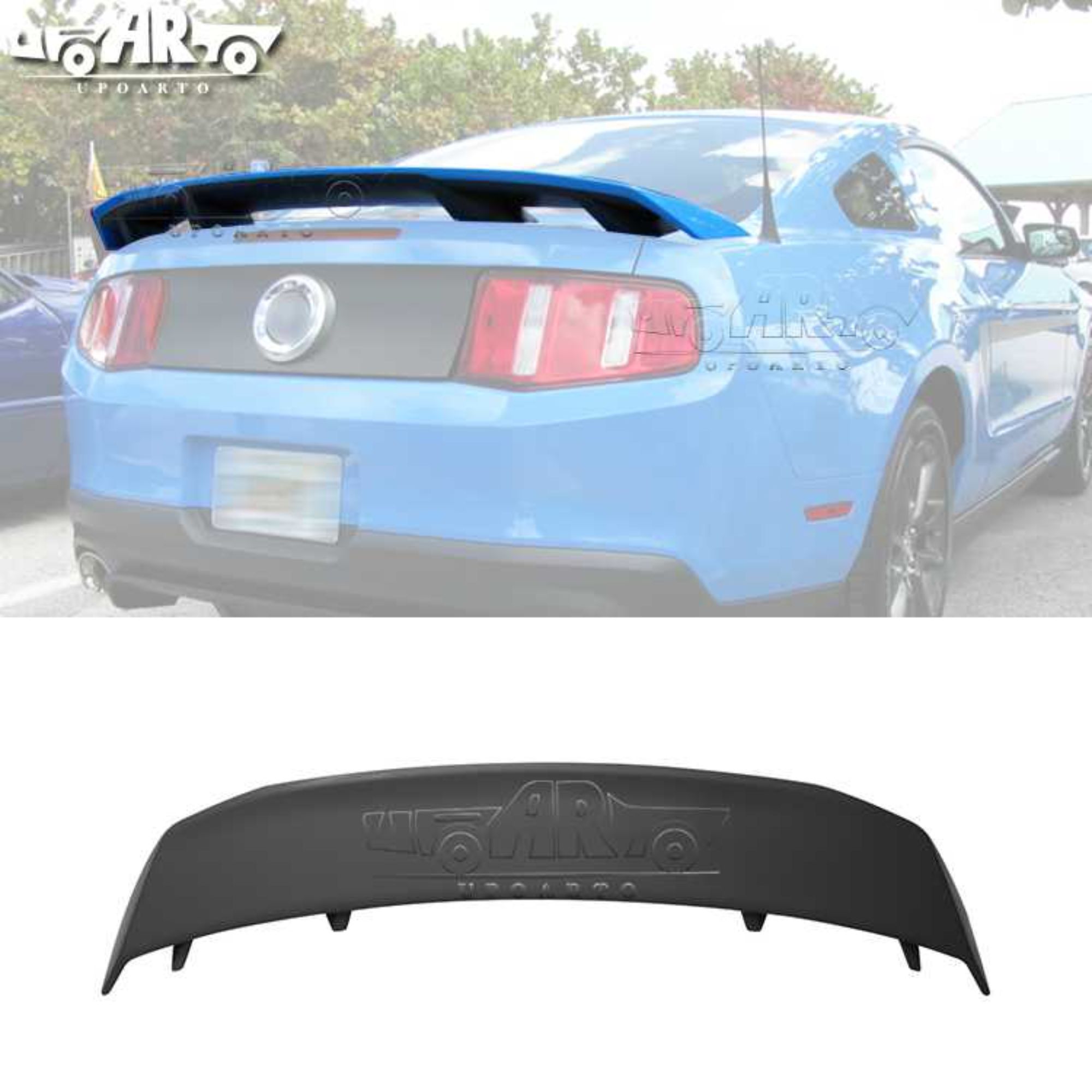AR-Mustang-008 4 Pedestal Rear Spoiler for Ford Mustang GT 2010-2014