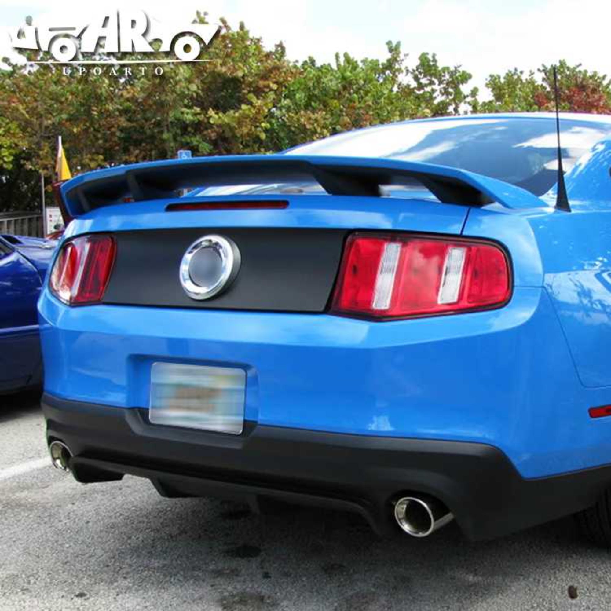 AR-Mustang-008 4 Pedestal Rear Spoiler for Ford Mustang GT 2010-2014