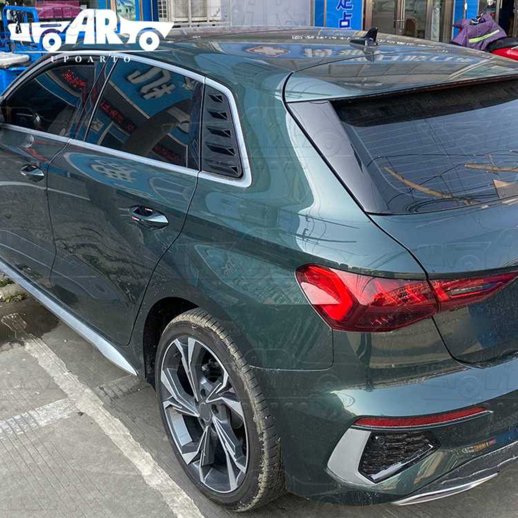 AR-AUDI-074 Rear Window Louver Cover Trim for Auid A3 8Y Hatchback 2021
