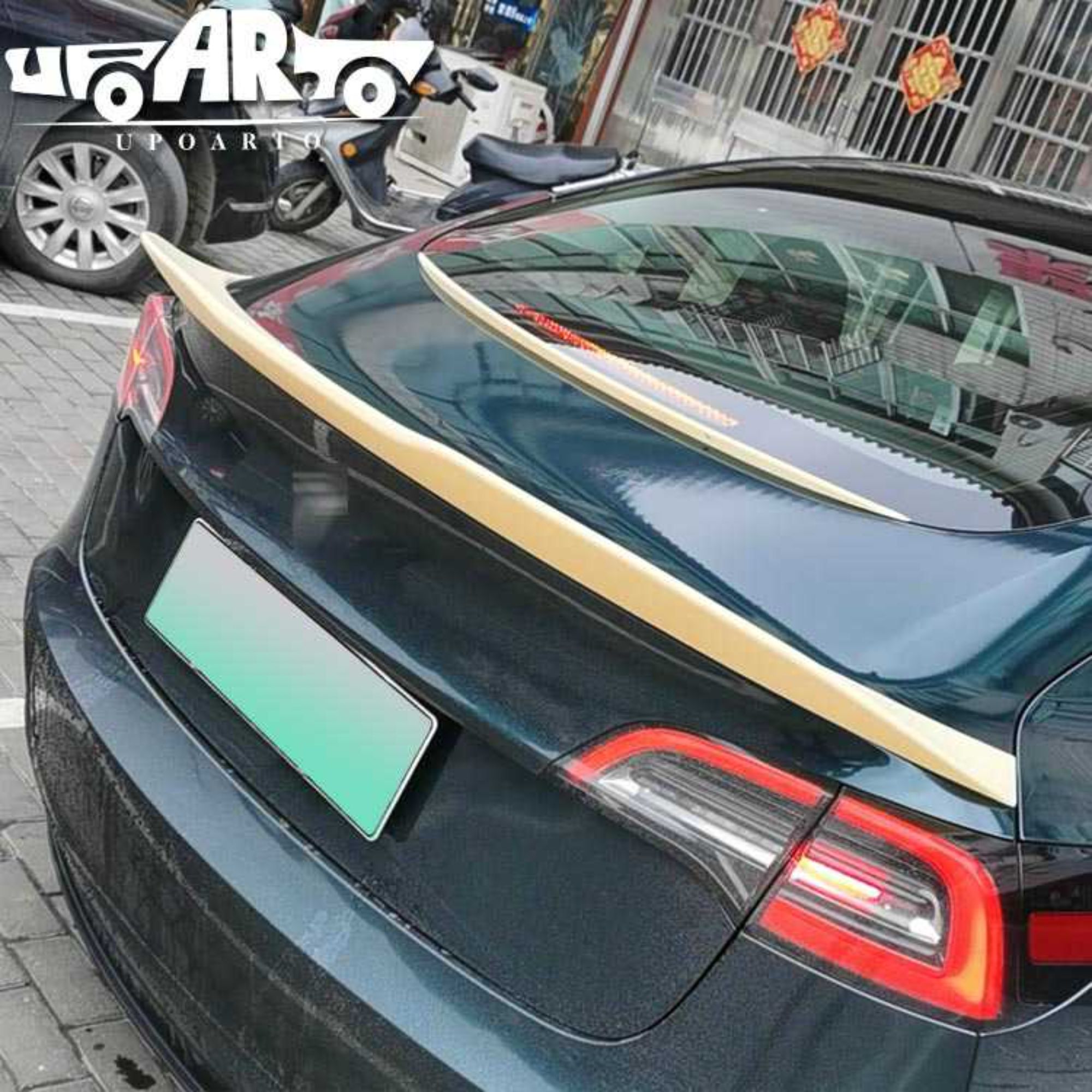 AR-Tesla-002 Rear Window Spoiler Water Retaining Lip for Tesla Model 3 2017-2022