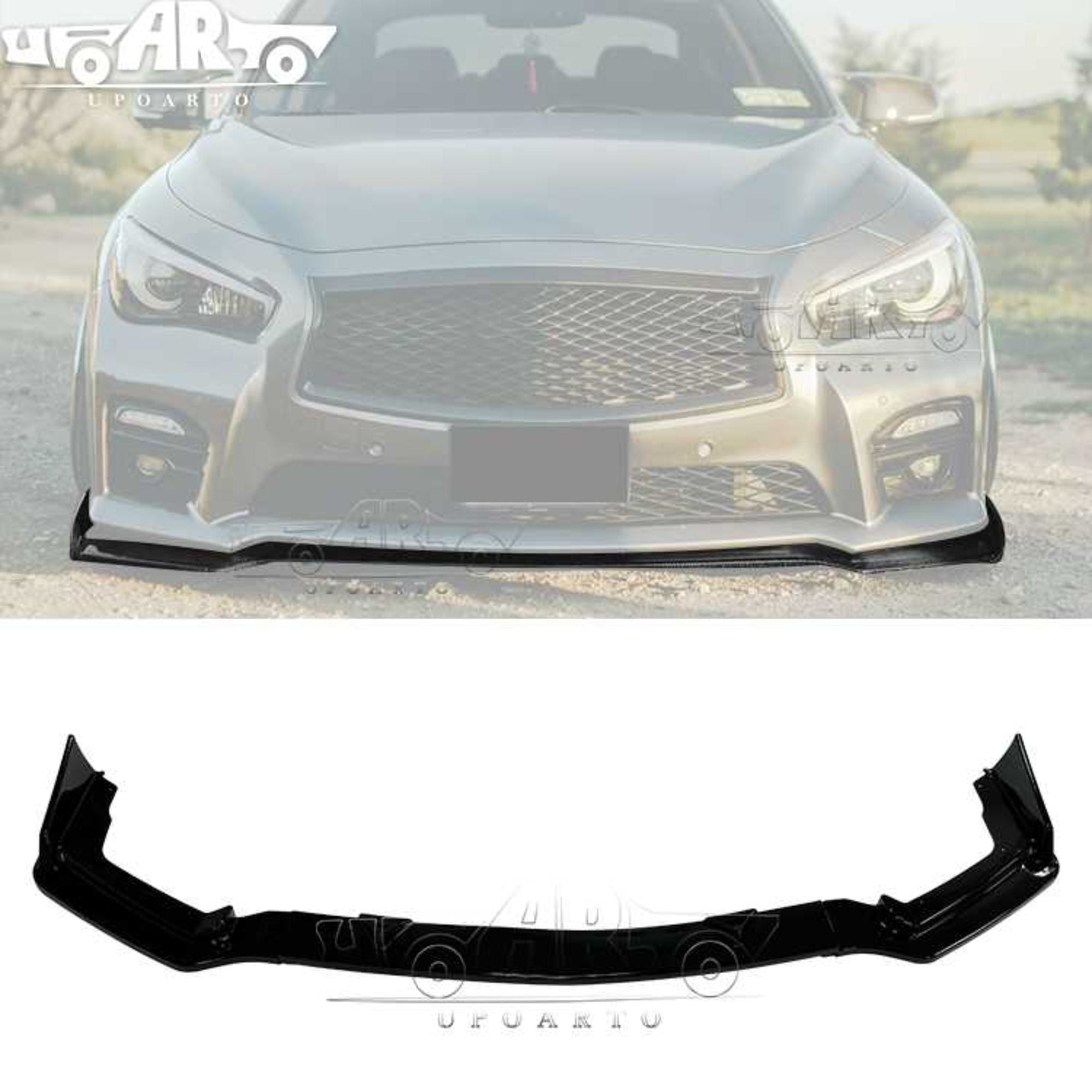AR-Infiniti-014 3قطع شفاه أمامية لإنفينيتي Q50 سبورت 2014-2017