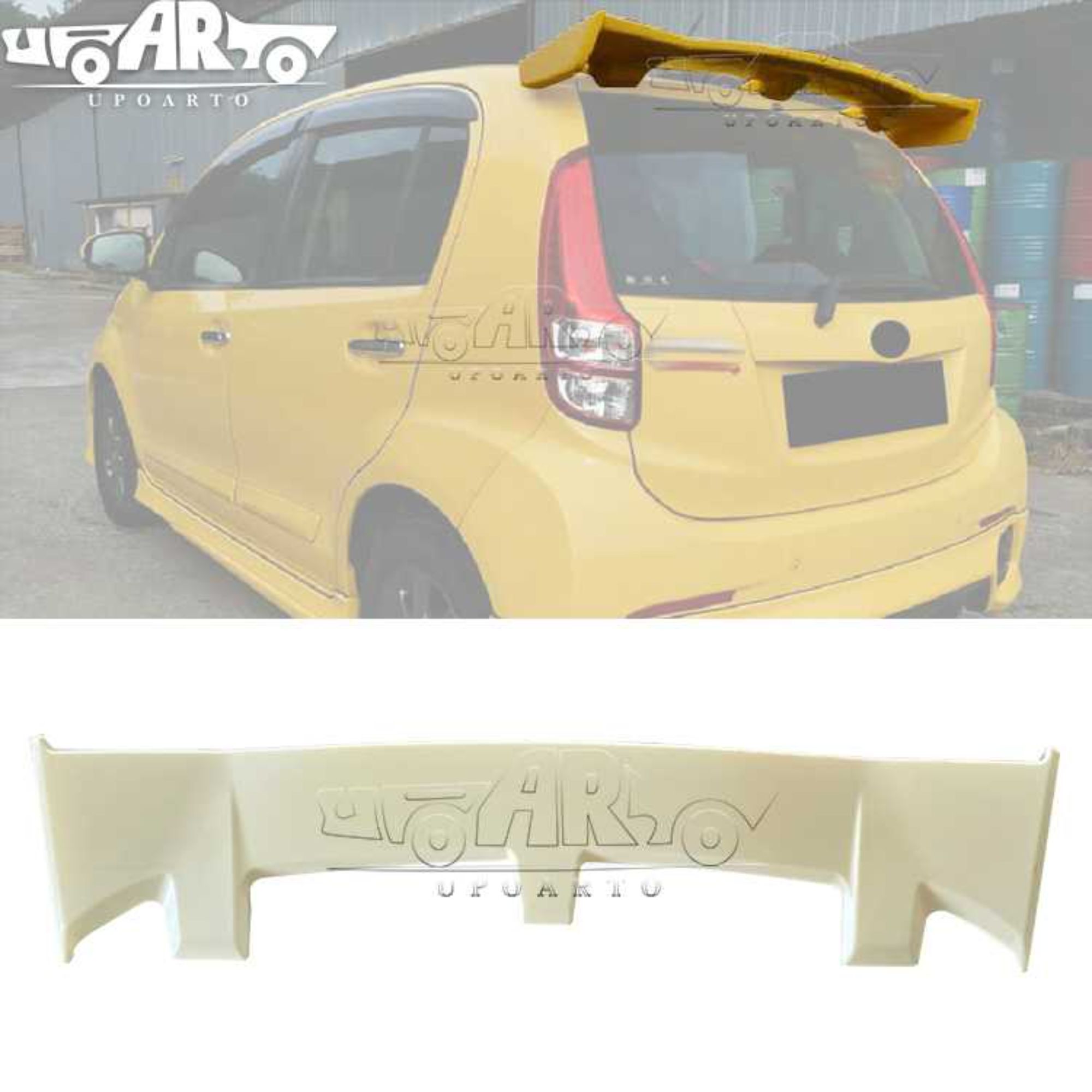 AR-Perodua-005 Orginal Factory Style Rear Spoiler for Perodua Myvi SE Extreme 2011-2014