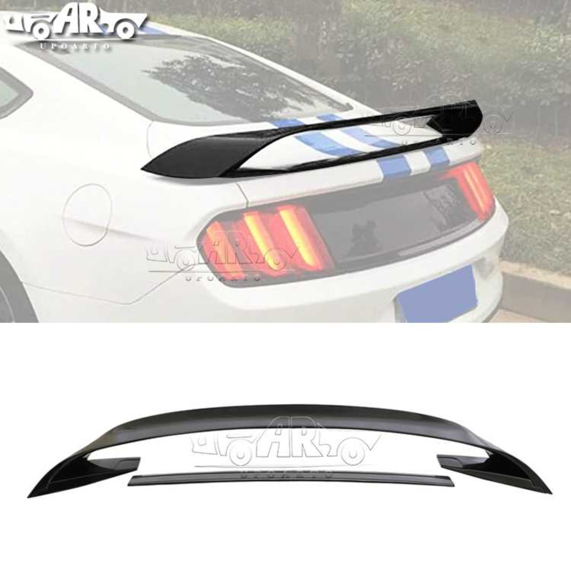 AR-Mustang-002 4 Parts GT350r Style Rear Spoiler for Ford Mustang 2015-2020