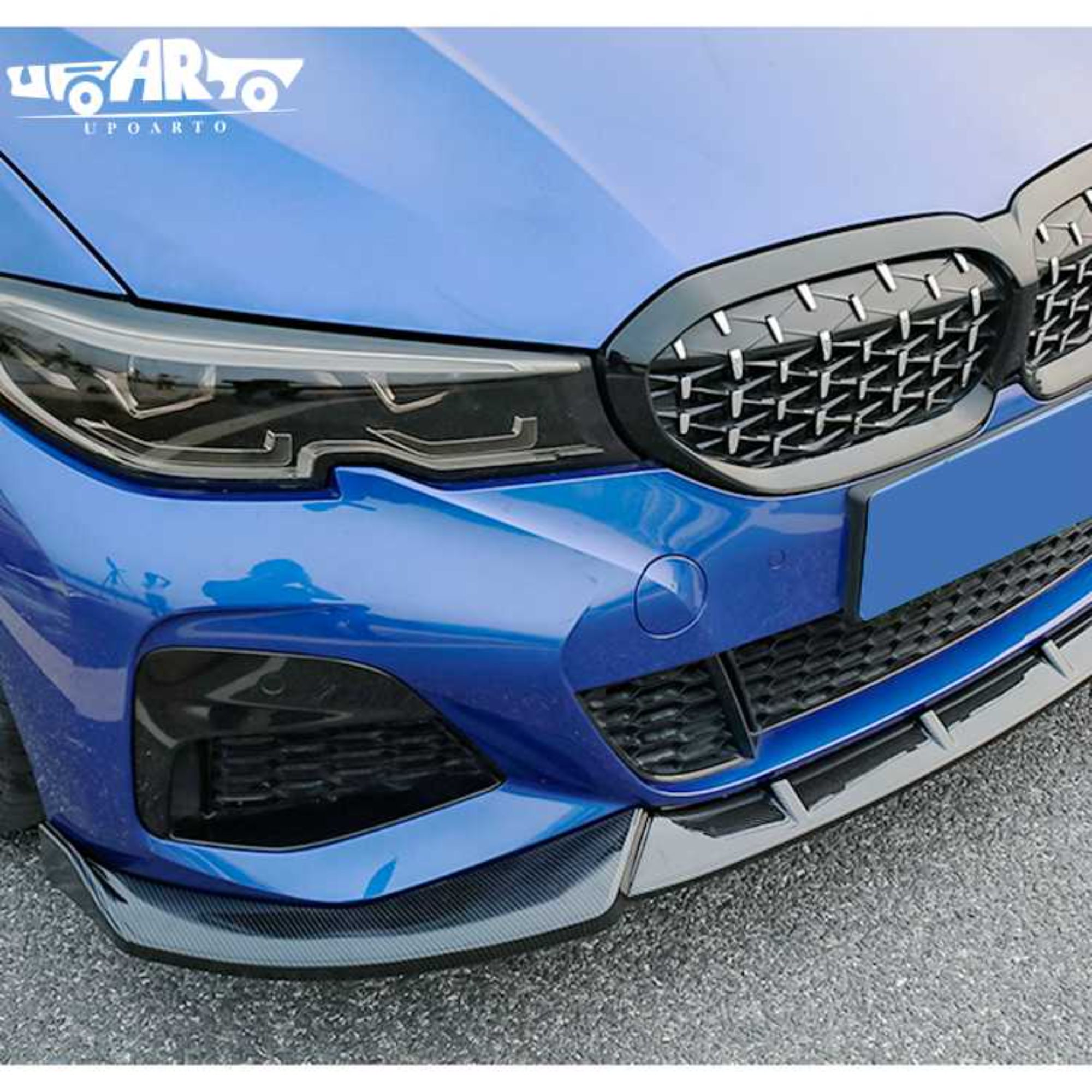 AR-BMW-024 3 kusy Predná Rty pre BMW 3 Séria G20 2020+