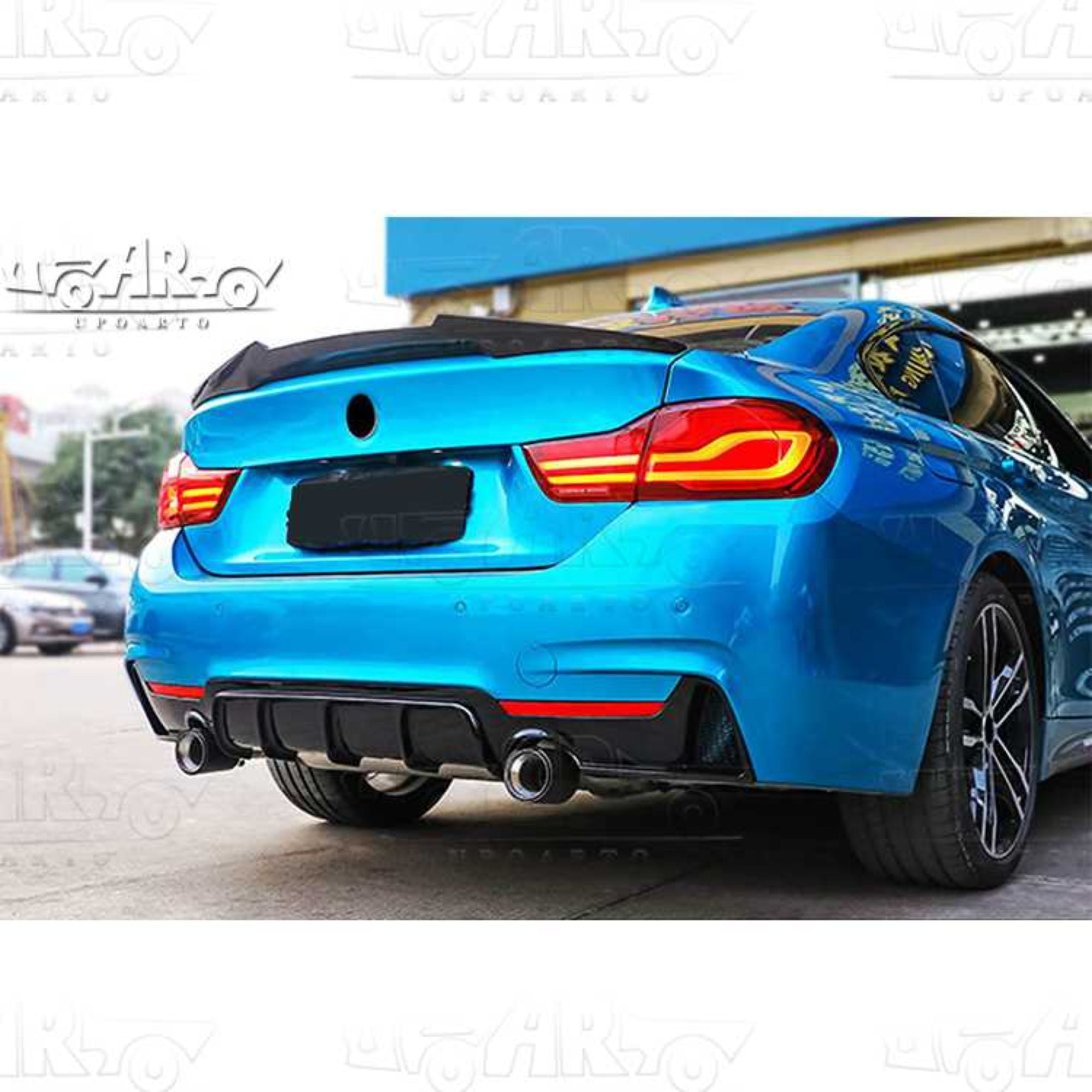AR-BMW-0161 MP Style Right And Left 1 Exhaust Pipe Rear Lip for BMW 4 Series F32 F33 F36 2014-2020