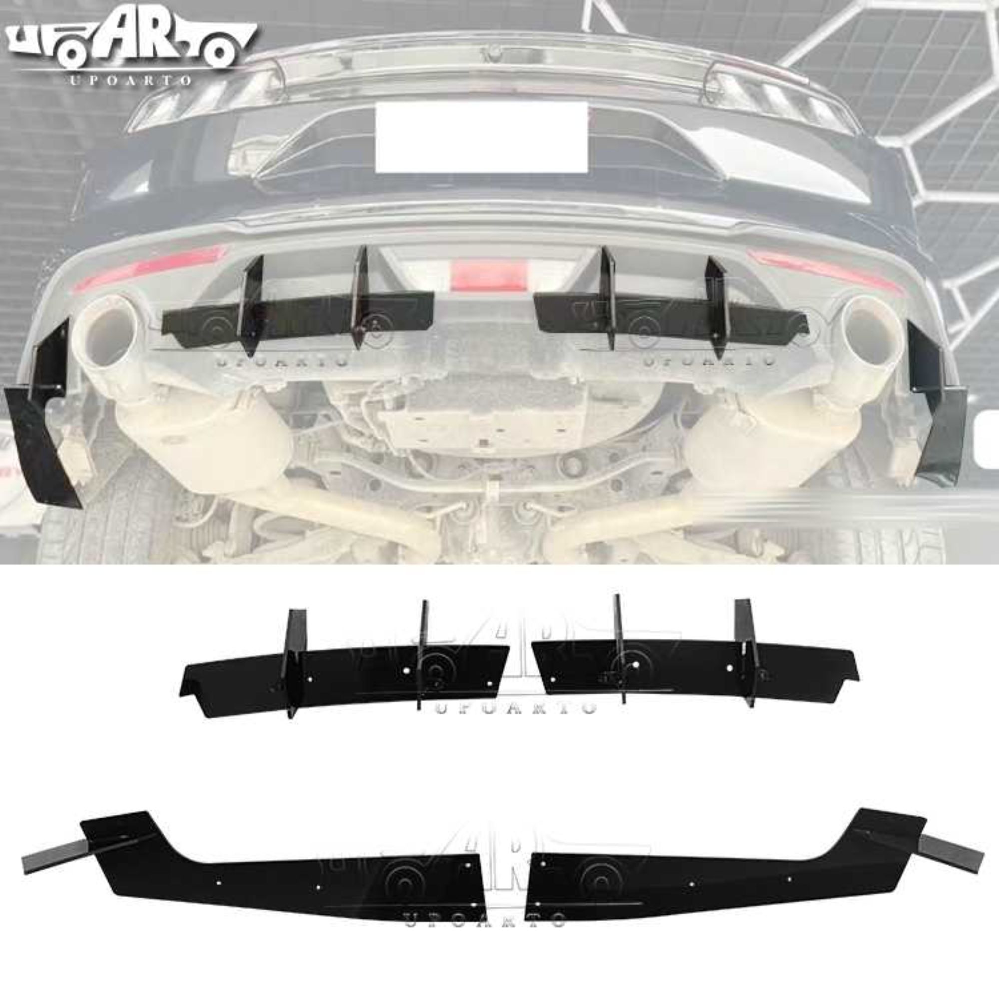 AR-Mustang-011 Rear Diffuser for Ford Mustang 2018+