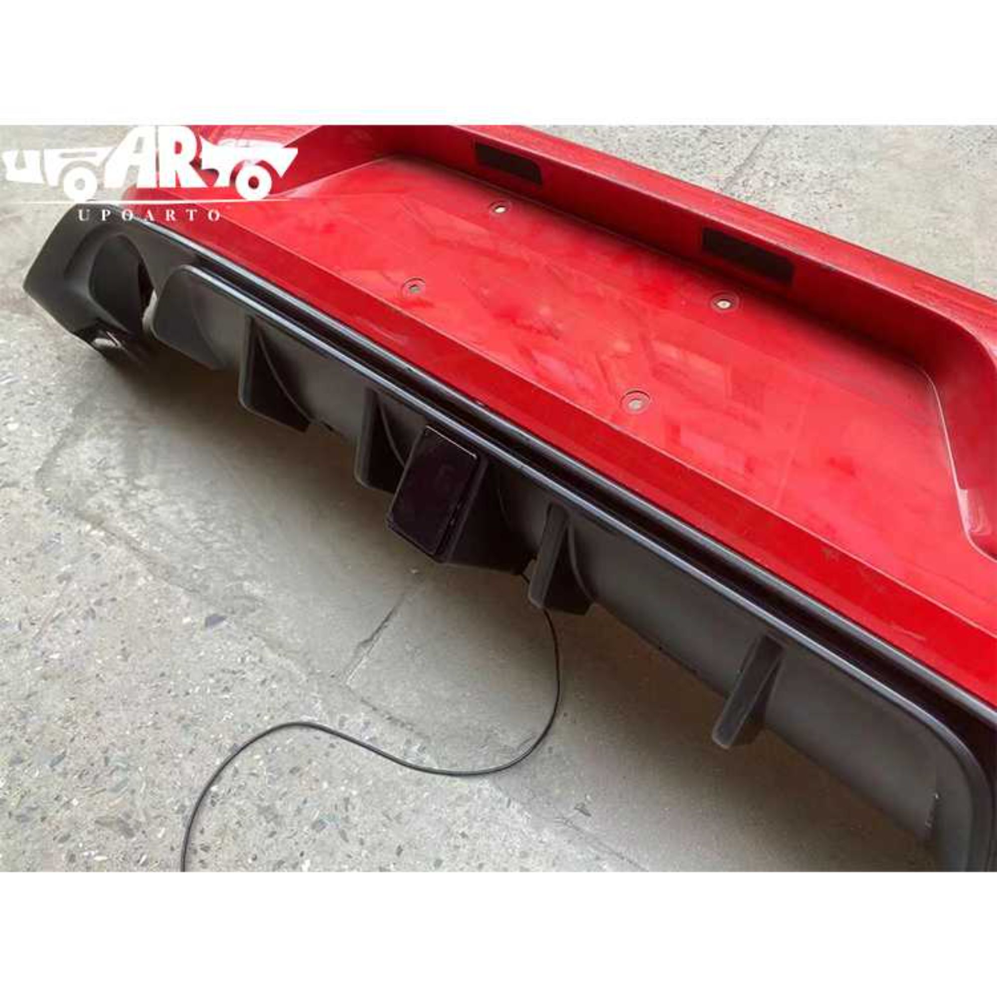 AR-VW-0111 TCR Style Rear Lip With Lamp for Volkswagen Golf 7.5