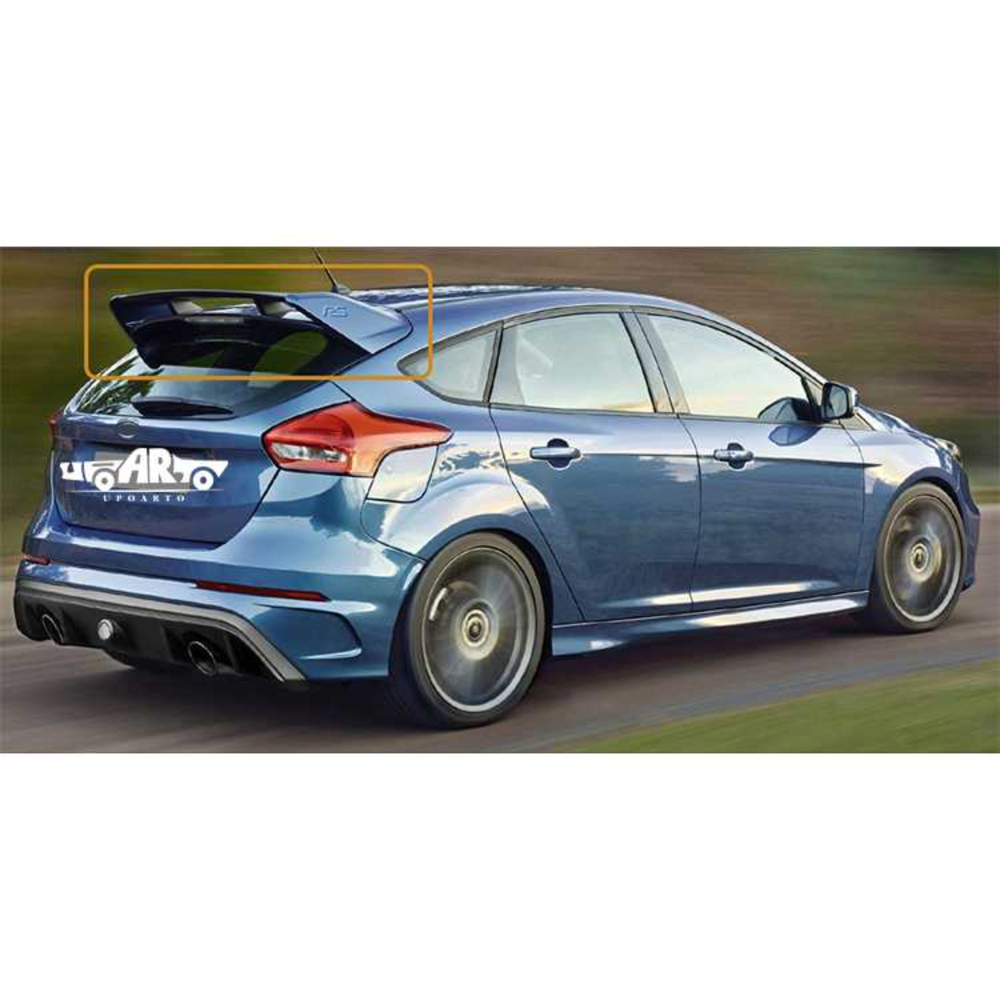 AR-Ford-009 RS Style Rear Spoiler for Ford Focus Hatchback 2012-2018