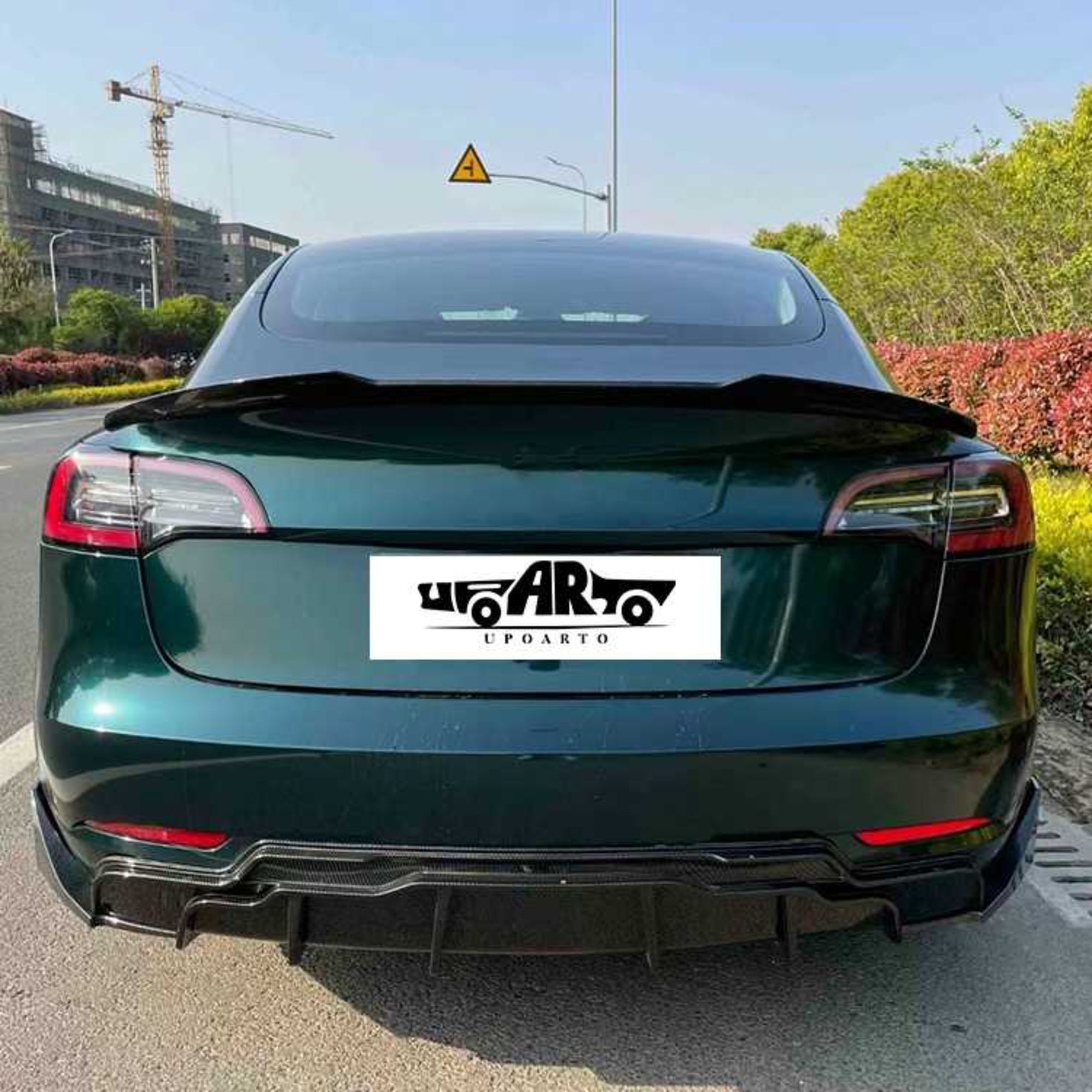டெஸ்லா மாடல் 3க்கான AR-Tesla-010 AERO ஸ்டைல் ரியர் பம்பர் லிப் டிஃப்பியூசர் 2017-2022