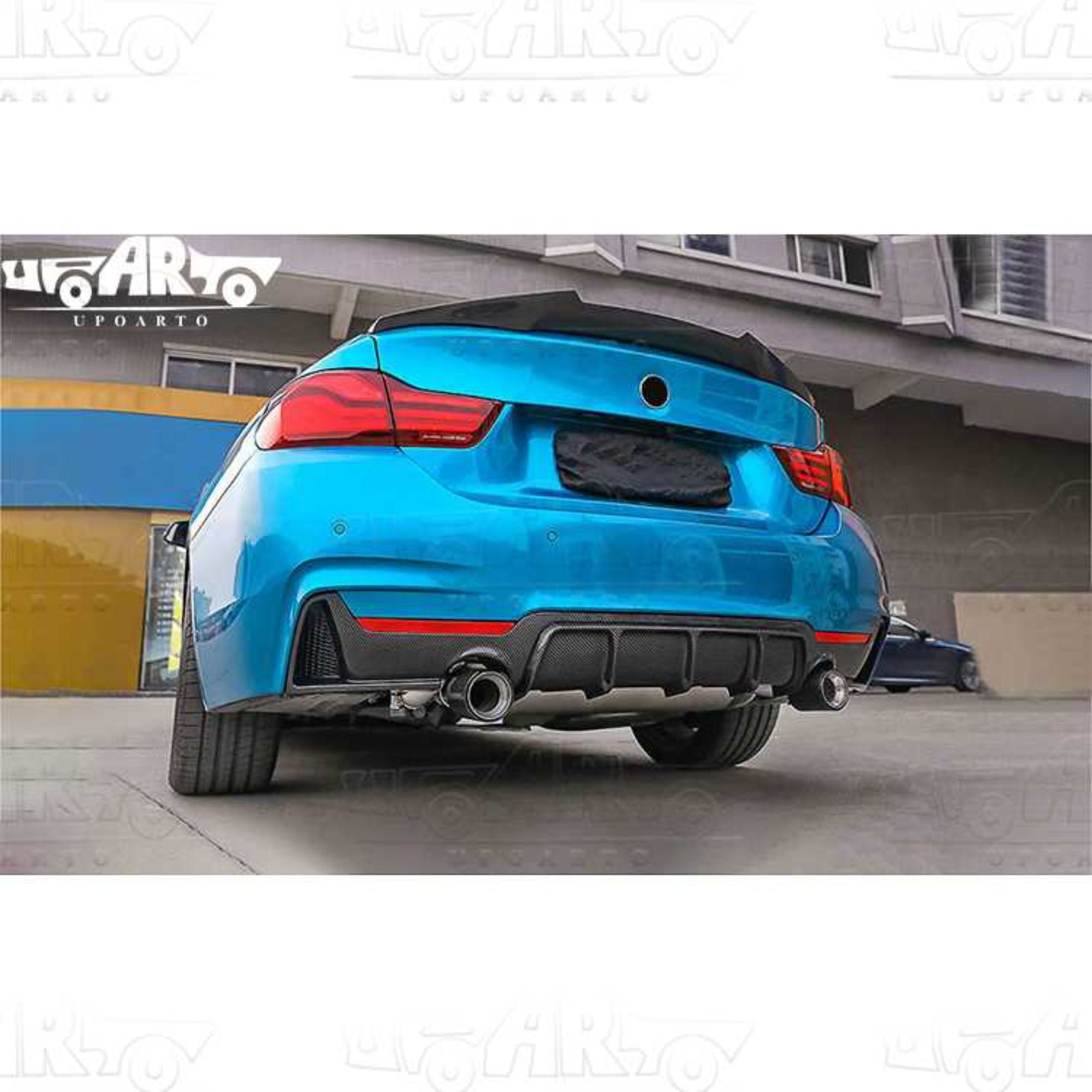 AR-BMW-0161 MP Style Right And Left 1 Exhaust Pipe Rear Lip for BMW 4 Series F32 F33 F36 2014-2020