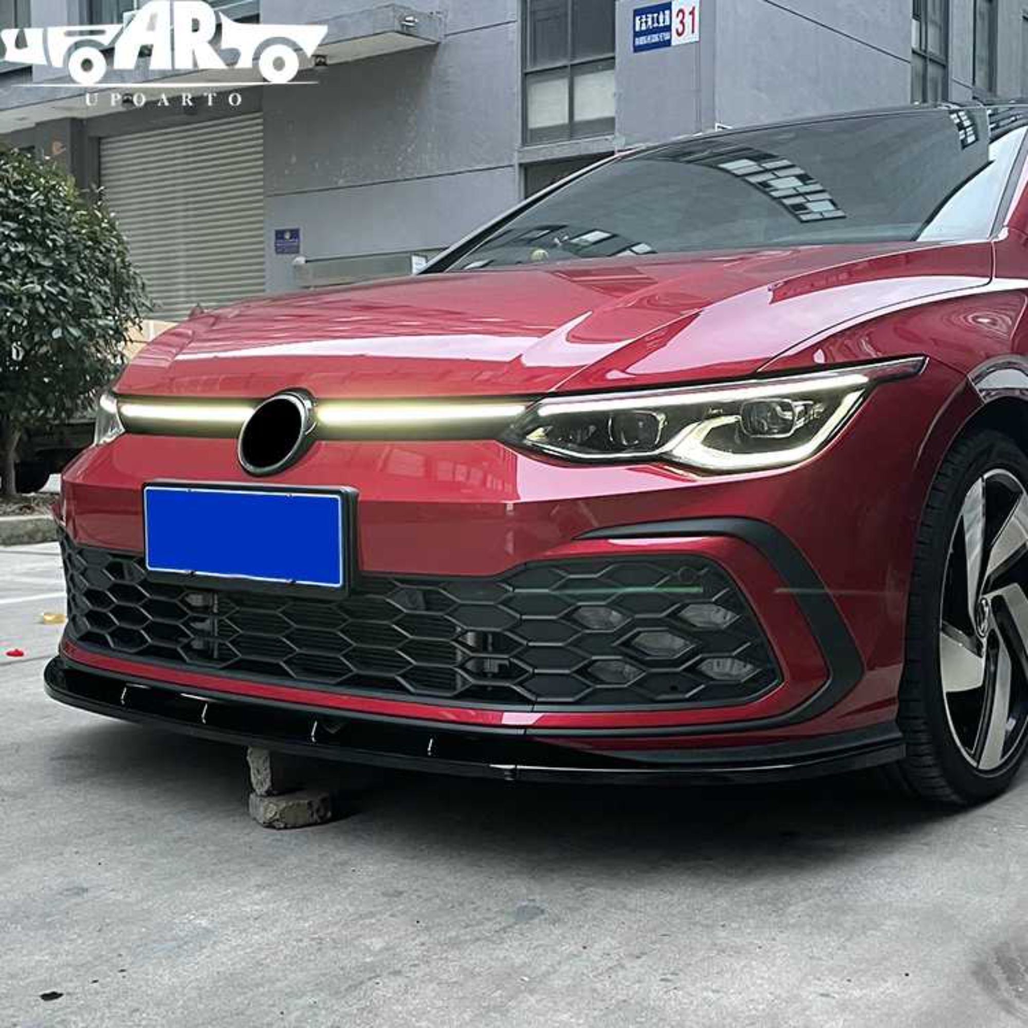 AR-VW-0127 Volkswagen Golf 8 GTI учун Уч Бөлүктүү Алдында Чычык
