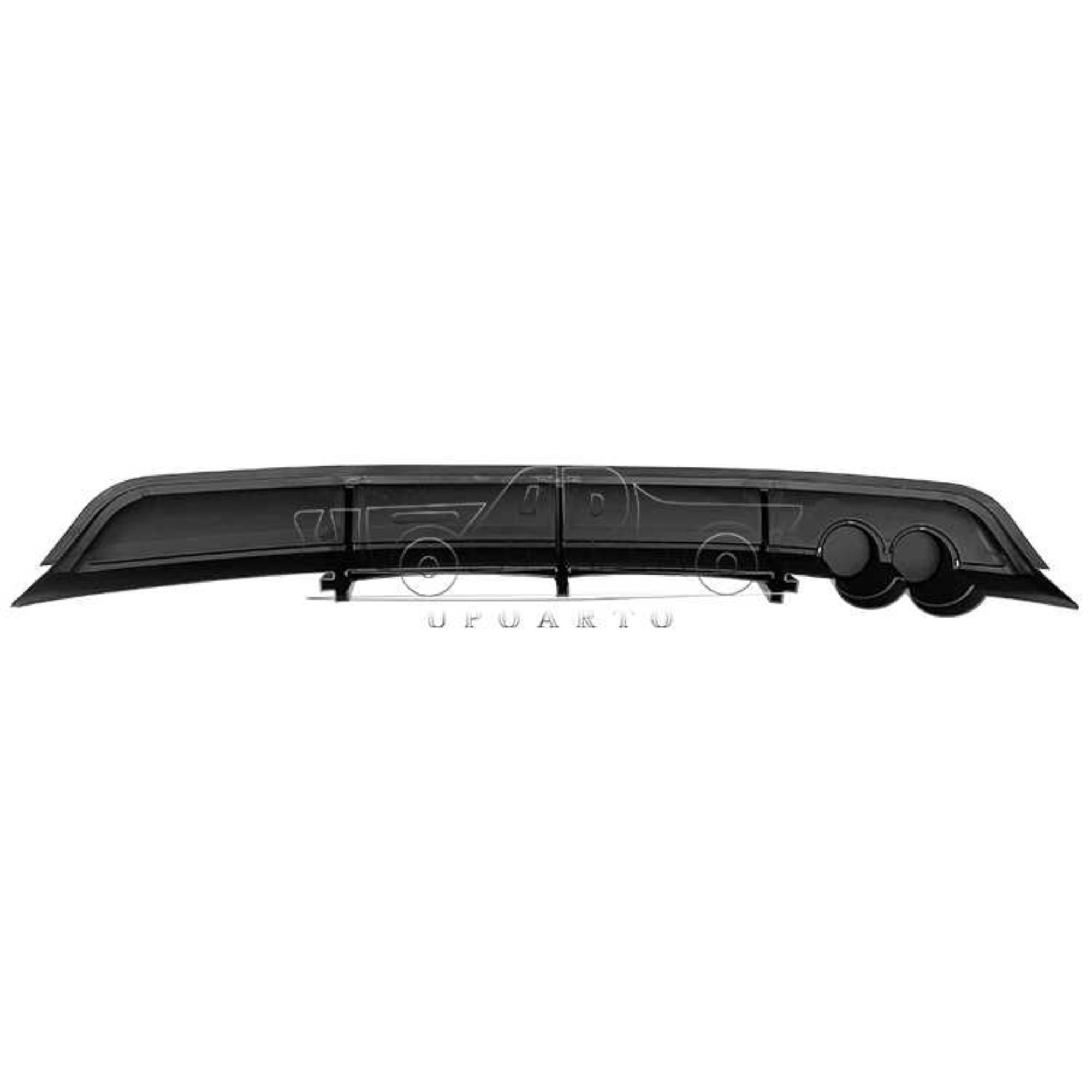 AR-VW-072 2 выхлоп түбеси бар арка губа Volkswagen Polo үчүн 2014-2018