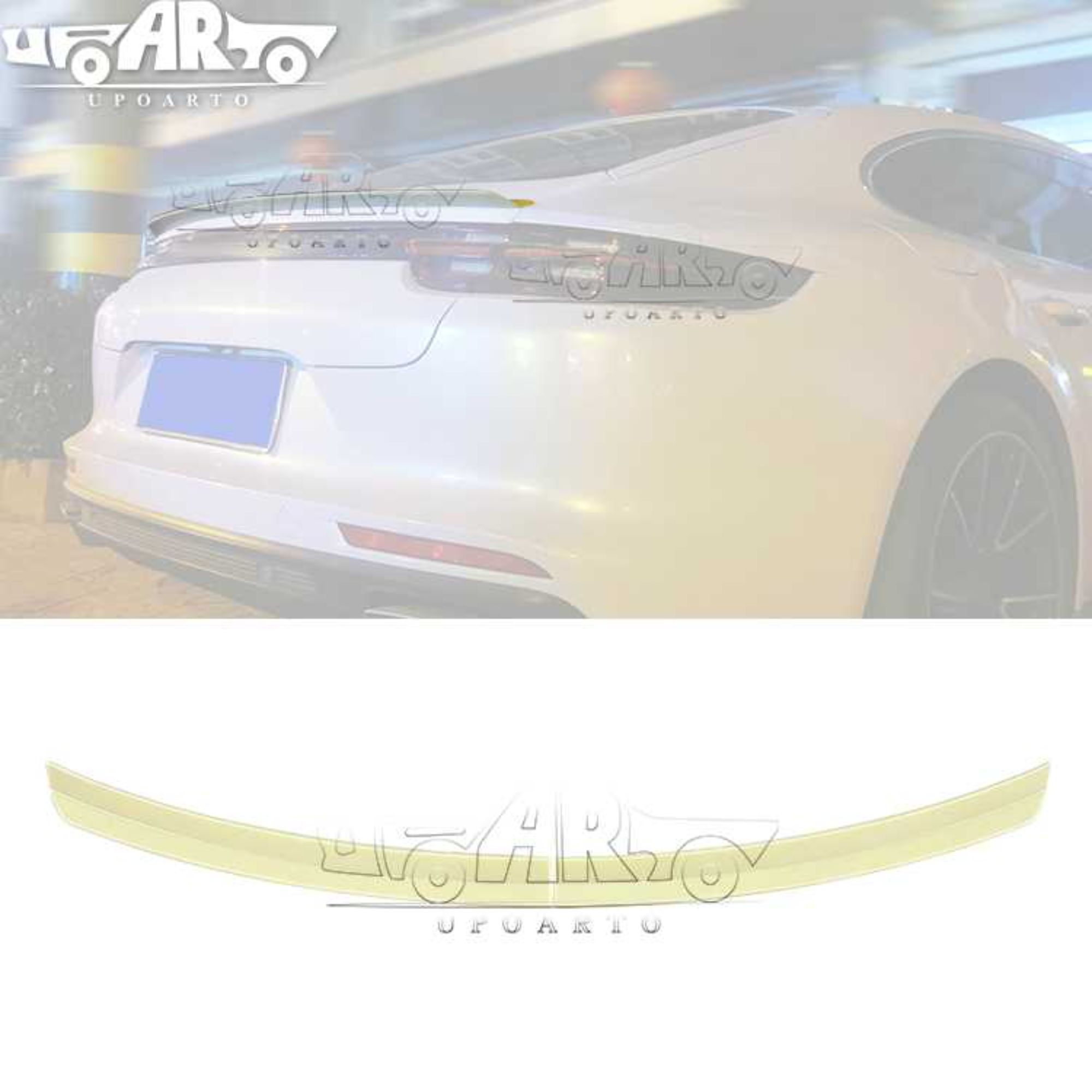 AR-PORSCHE-003 2 Parts Rear Spoiler for Porsche Panamera Turbo 971/GTS 971 2016+