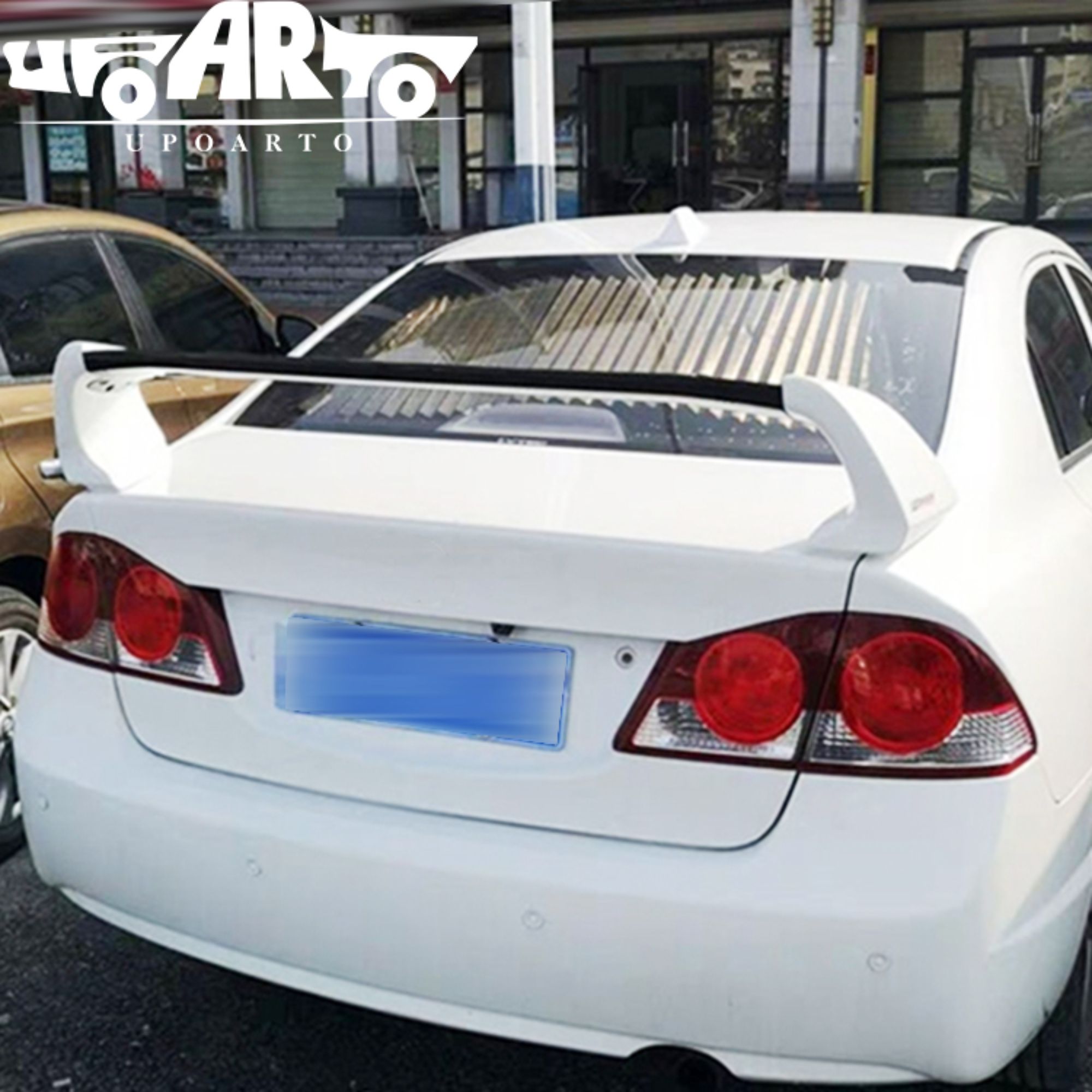 AR-Honda-007 Mugen Type FD 2 Style (3/4 Section) Rear Wing Spoiler For 8th Gen Honda Civic 2006-2011