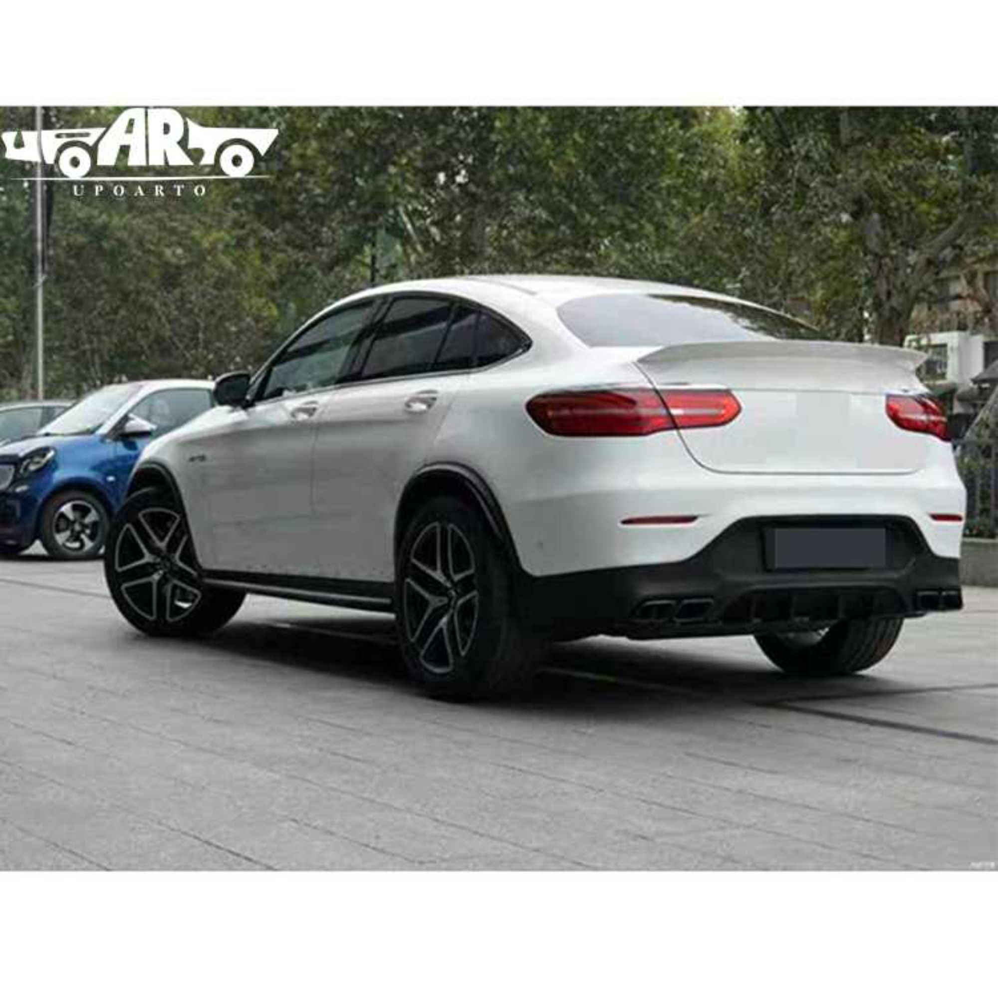 AR-Benz-043 C63 Style Bakspörla för Mercedes-Benz GLC W253 Coupé 2016-2018