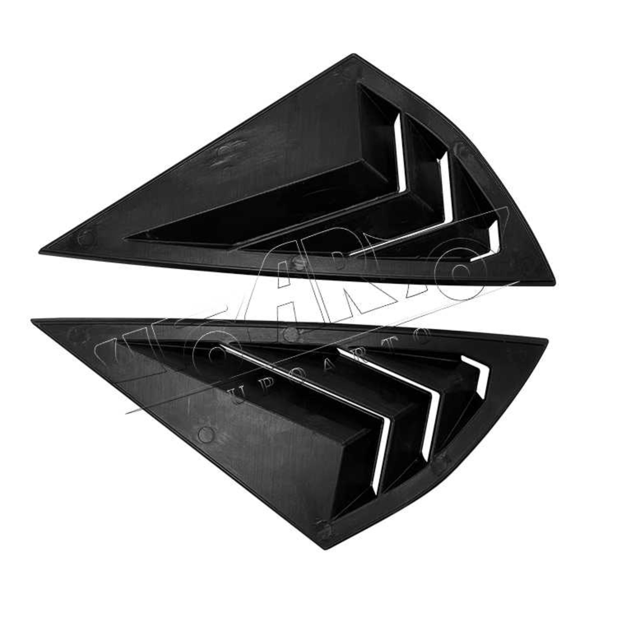 AR-Mustang-016 Ford Mustang Mach-E 2021+ için Arka Yan Louver Kaplama Trim