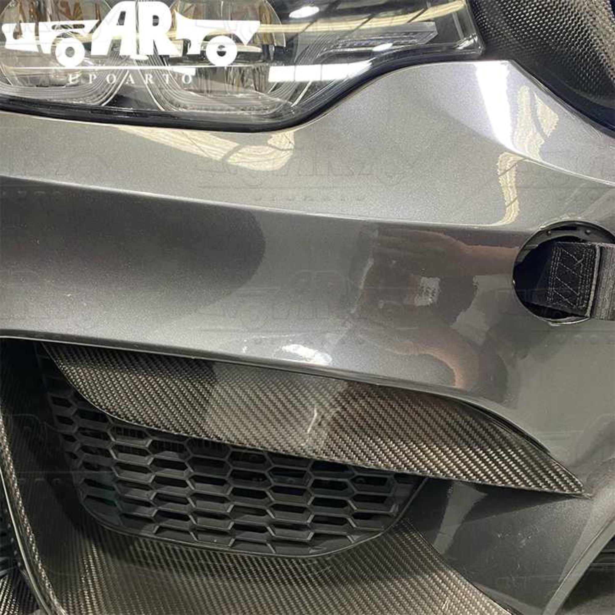 AR-BMW-0183 Front Bumper Air Vent Eyelid Cover for BMW F80 M3 F82 M4 2014-2020