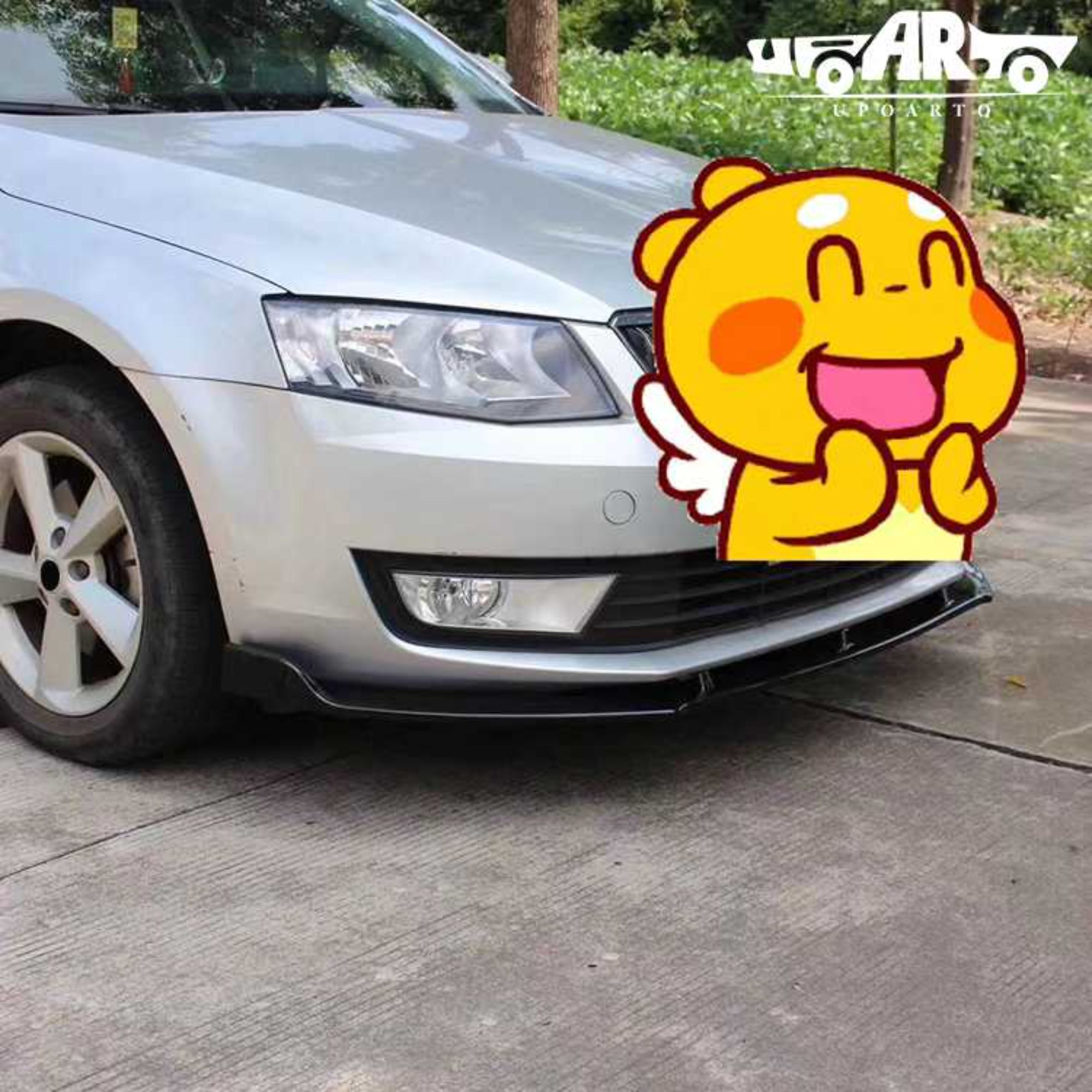 AR-Skoda-018 Bibir Depan kanggo Skoda Octavia 2014-2018