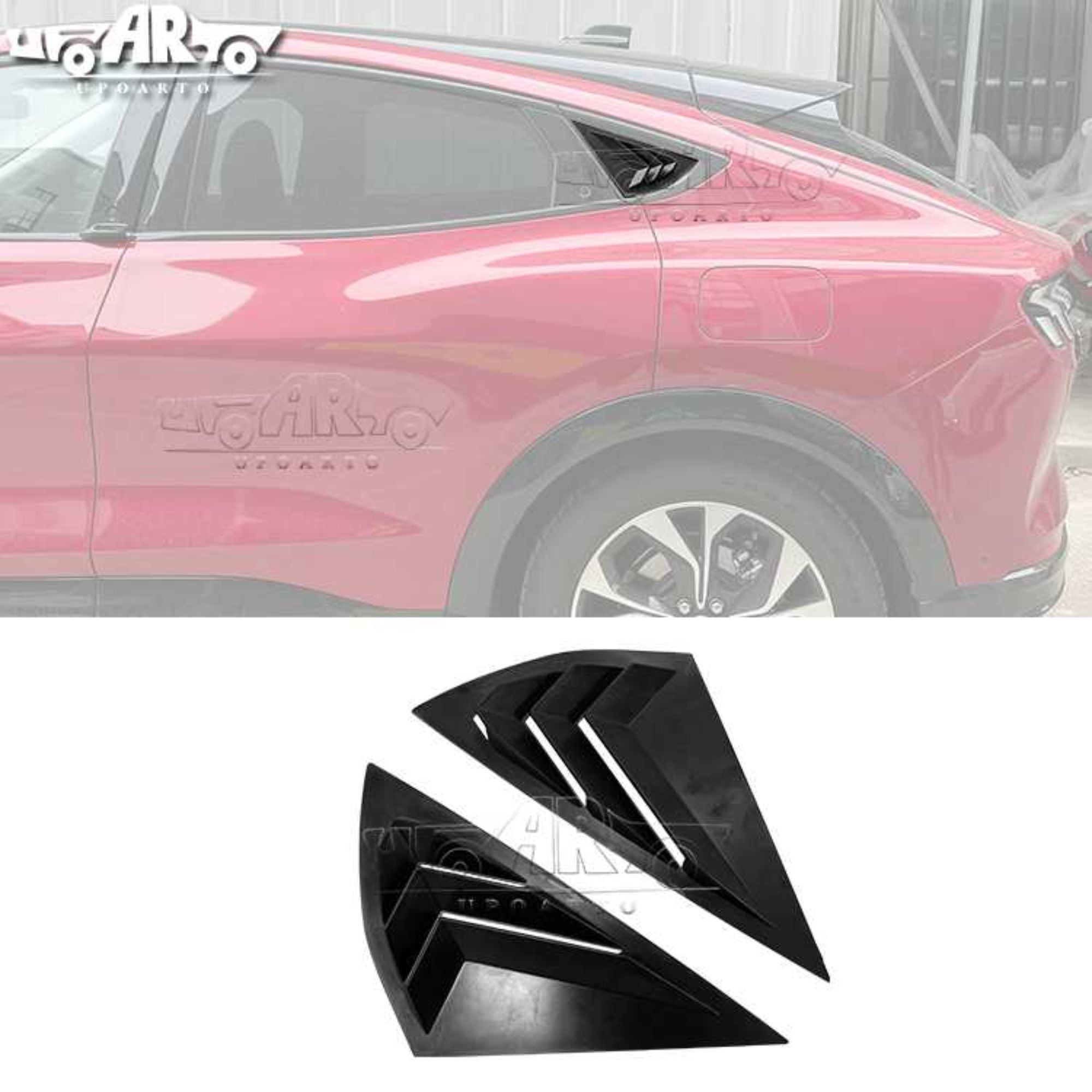 AR-Mustang-016 Rear Side Louver Cover Trim for Ford Mustang Mach-E 2021+