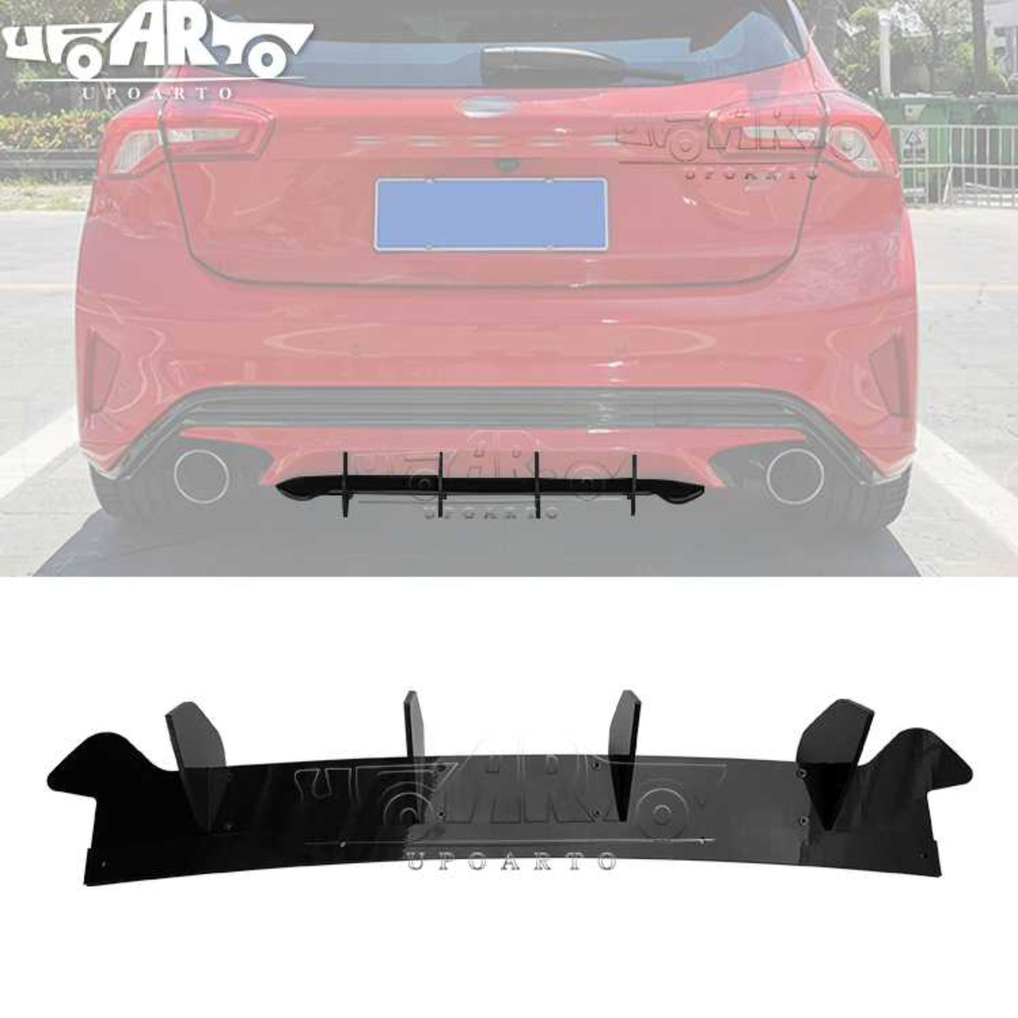 AR-Ford-011 Rear Diffuser for Ford Focus Hatchback MK4 2019-2020