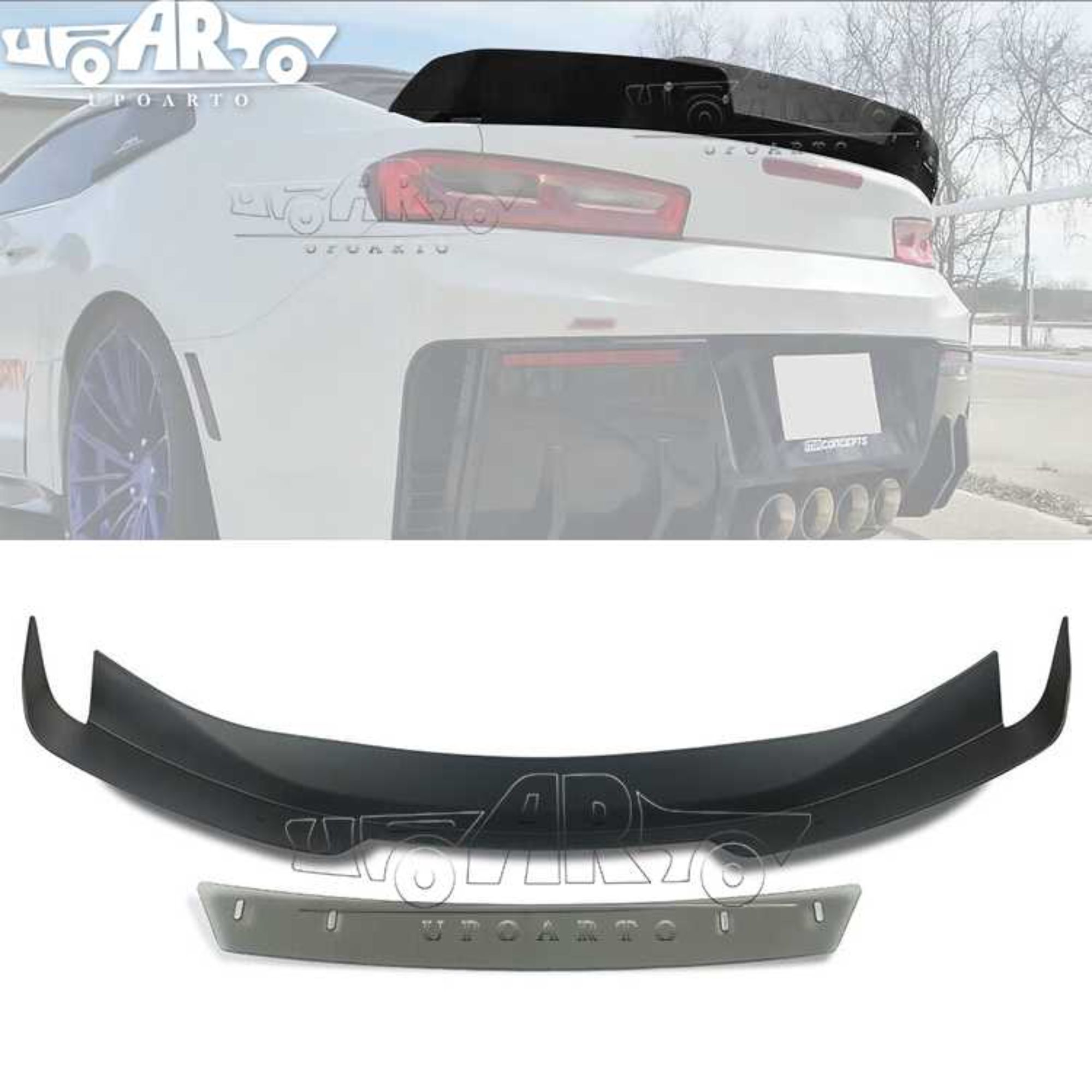 AR-Chevrolet-012 쉐보레 캠로 2016-2021용 번지 플랩 덱리드 리어 스포일러