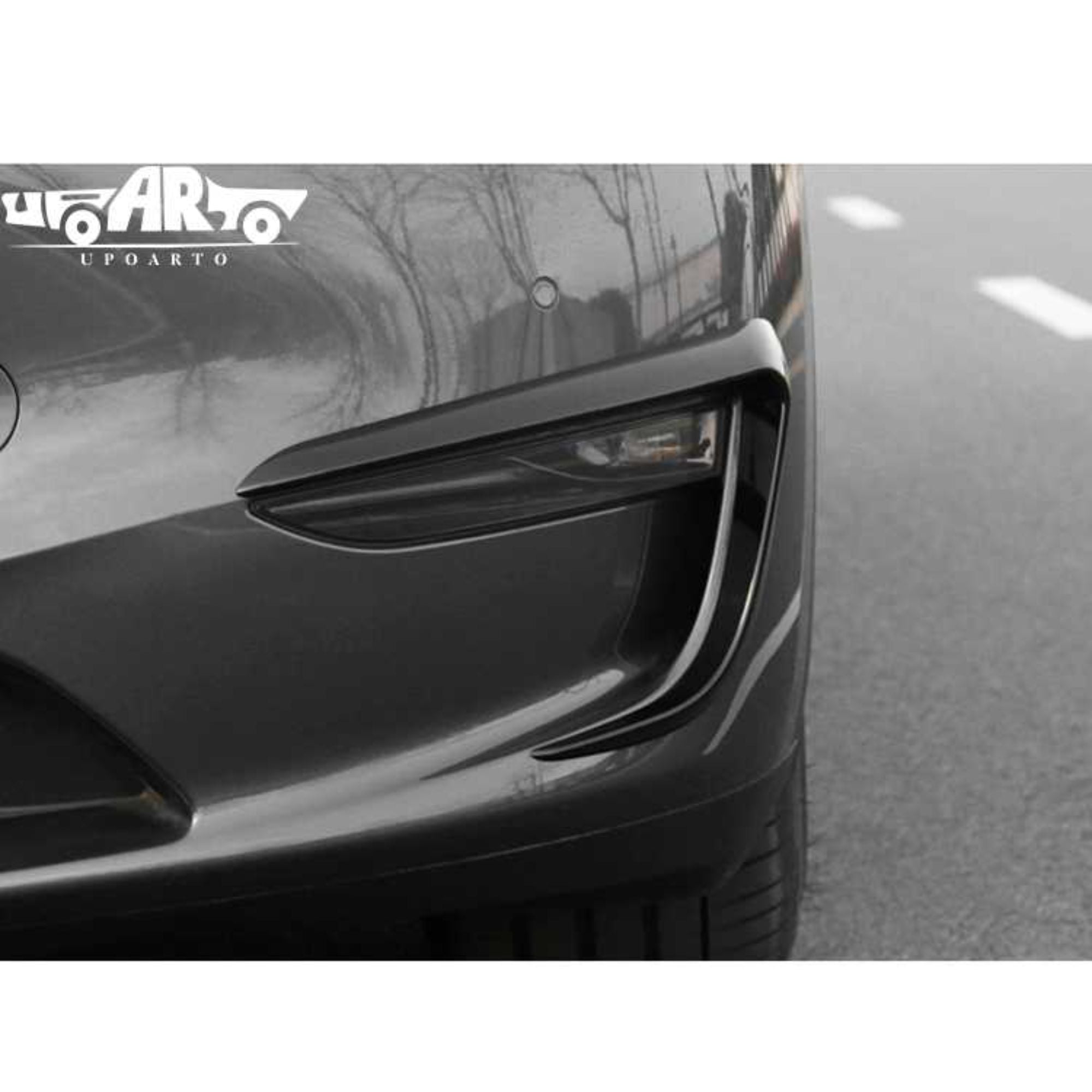 AR-Tesla-009 AERO Style Front Fog Lamp Frame for Tesla Model 3 2017-2022