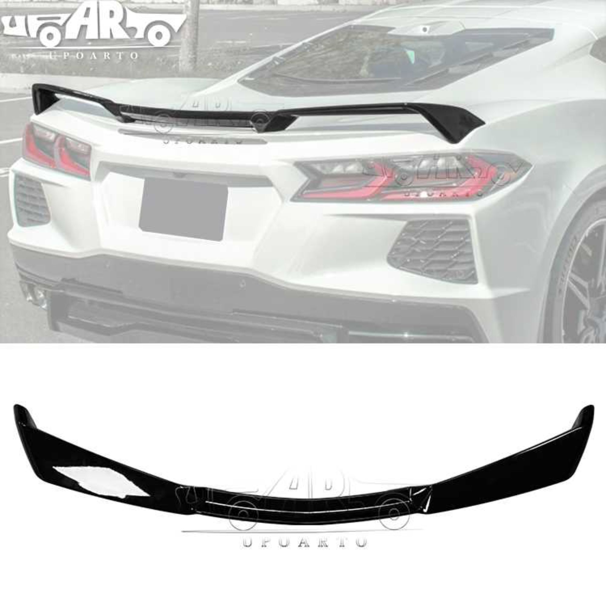 AR-Chevrolet-011 سپویلر عقب سبک Z51 برای شیورلت کورuet C8 2020+