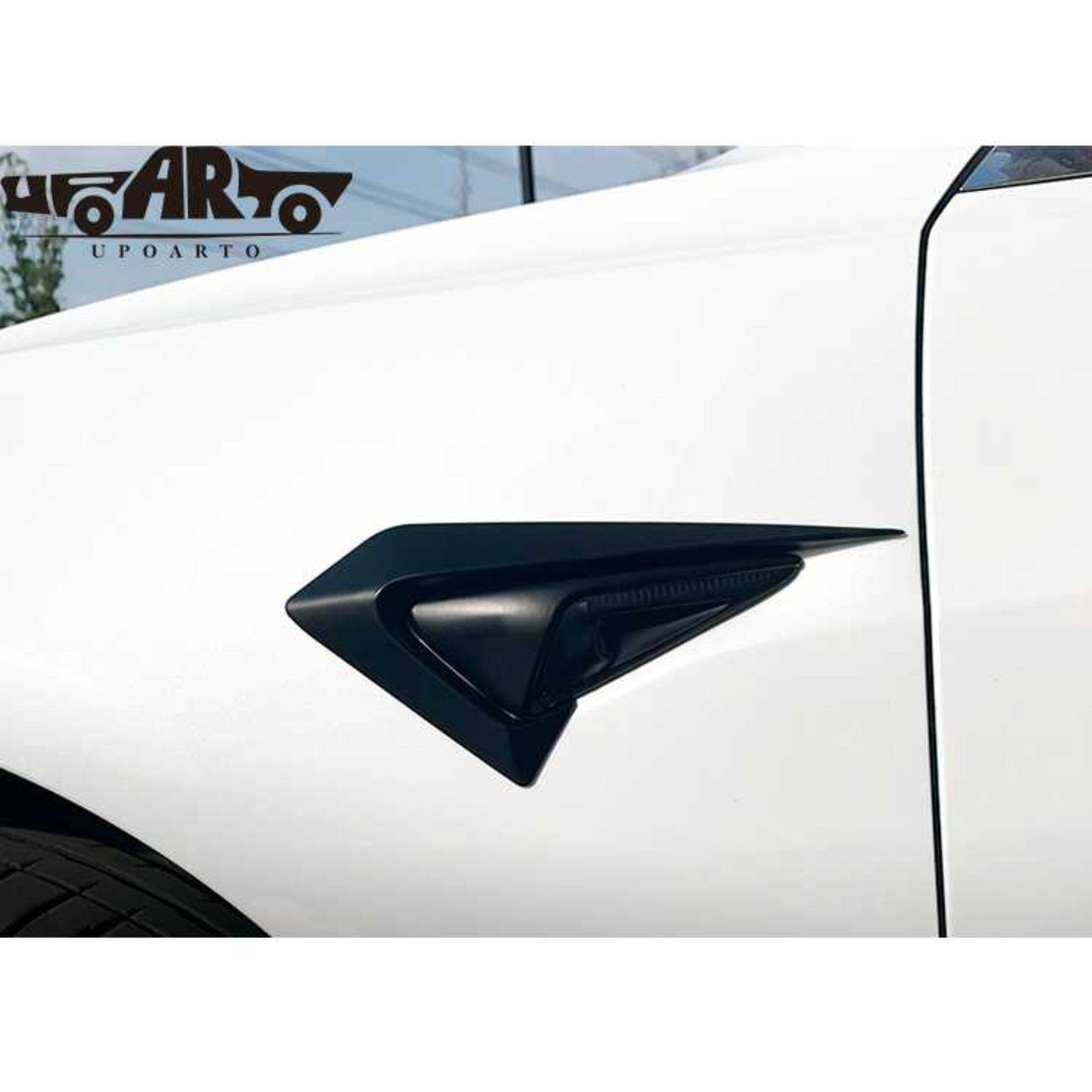 AR-Tesla-011 AERO Style Side Camera Decoration Cover Trim for Tesla Model 3 2017-2022