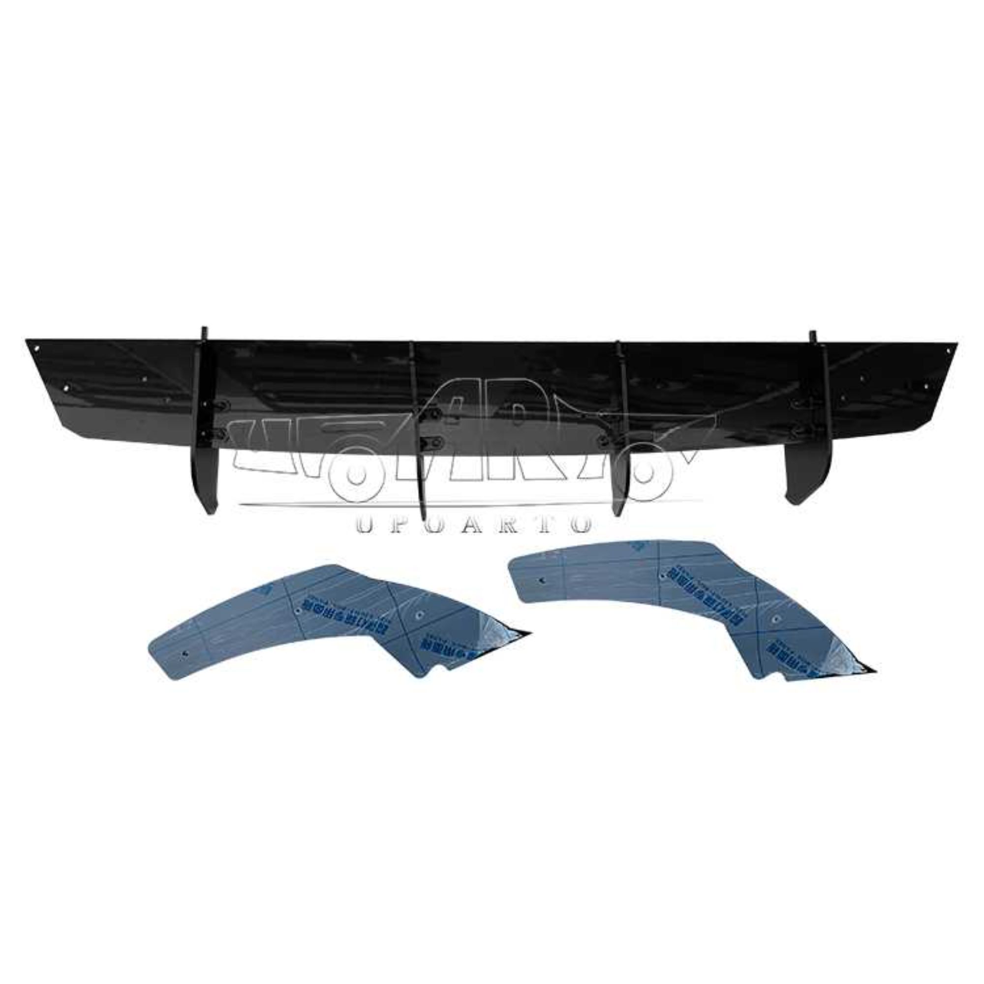 AR-VW-0131 Volkswagen Golf 8 R-line учүн Артка Бладе Диффюзер Жана Арткы Төмөнгө Сплиттерлер