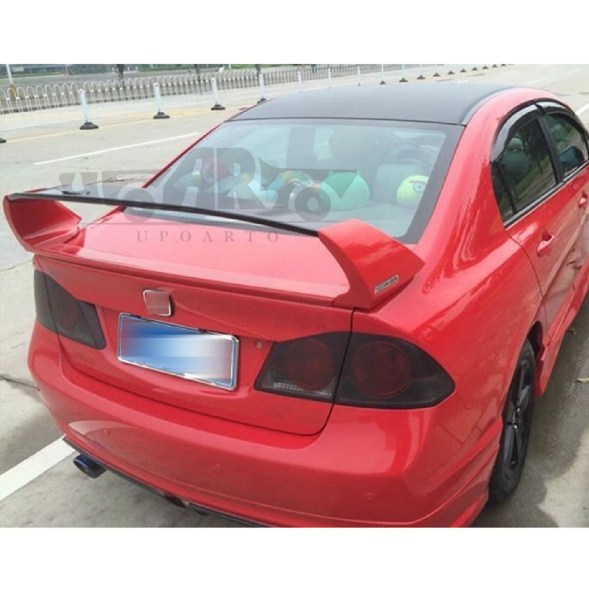 AR-Honda-007 Mugen Type FD 2 Style (3/4 Section) Rear Wing Spoiler For 8th Gen Honda Civic 2006-2011