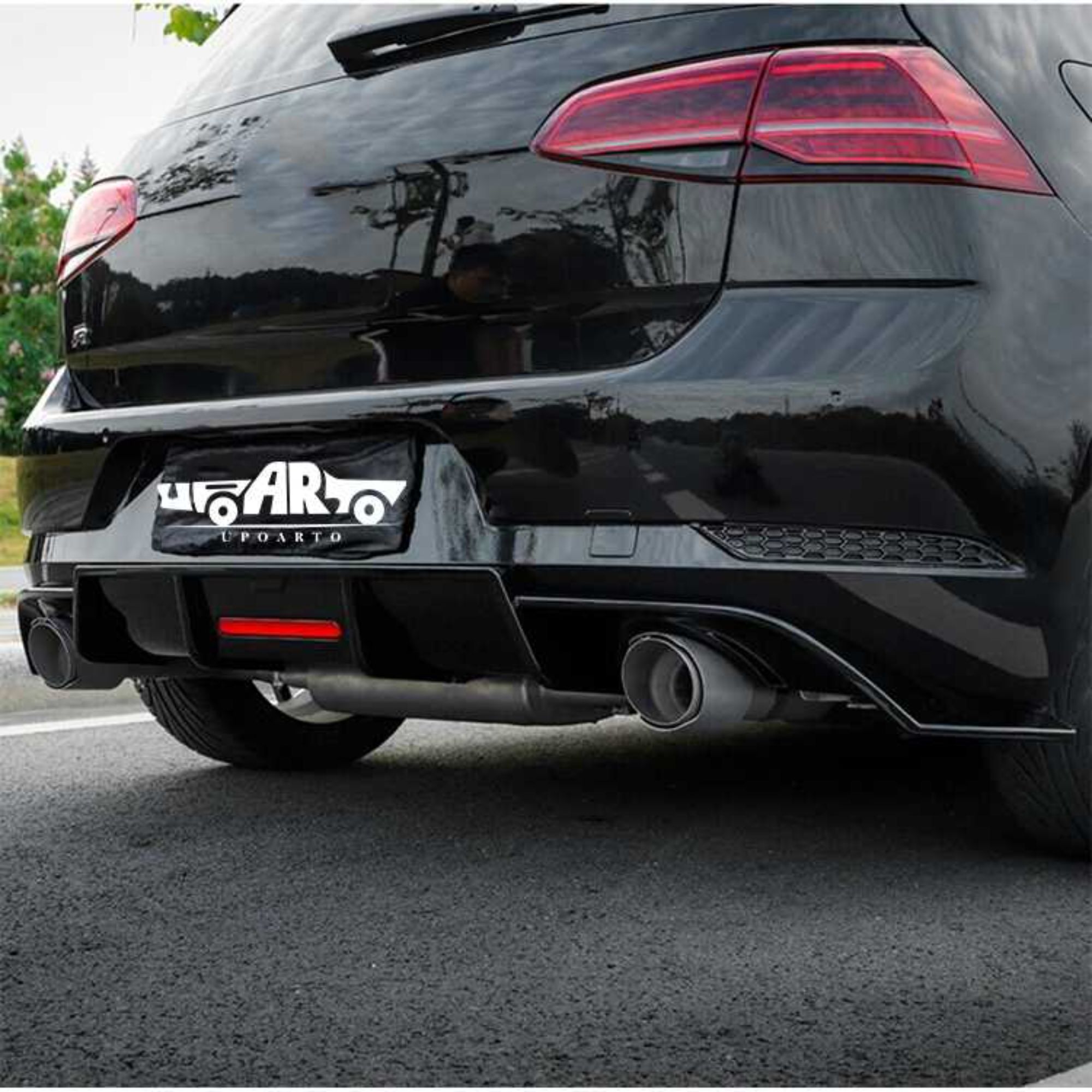 AR-VW-0166 With Brake Light Rear Lip for Volkswagen Golf 7 All Series