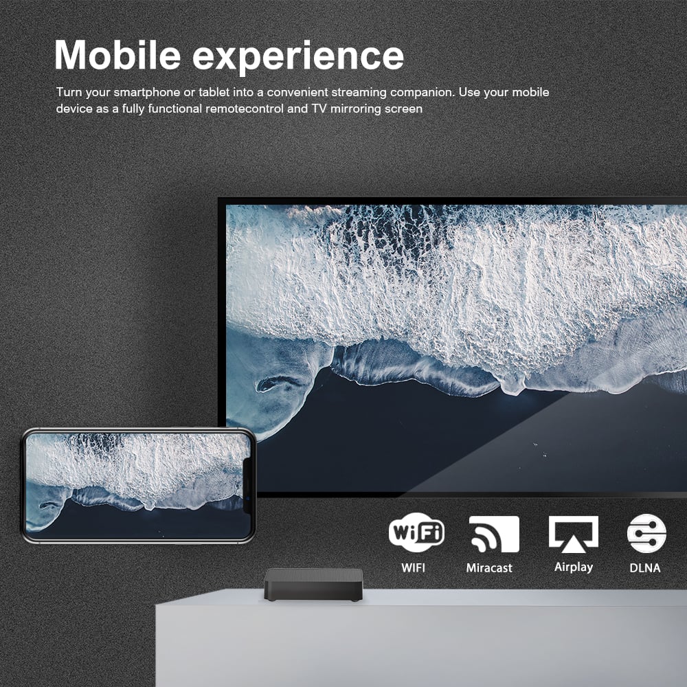 Android 10.0 OS V005R H313 dual band 2.4/5G wifi Android TV Box support YouTube 4K 3640*2160p supplier