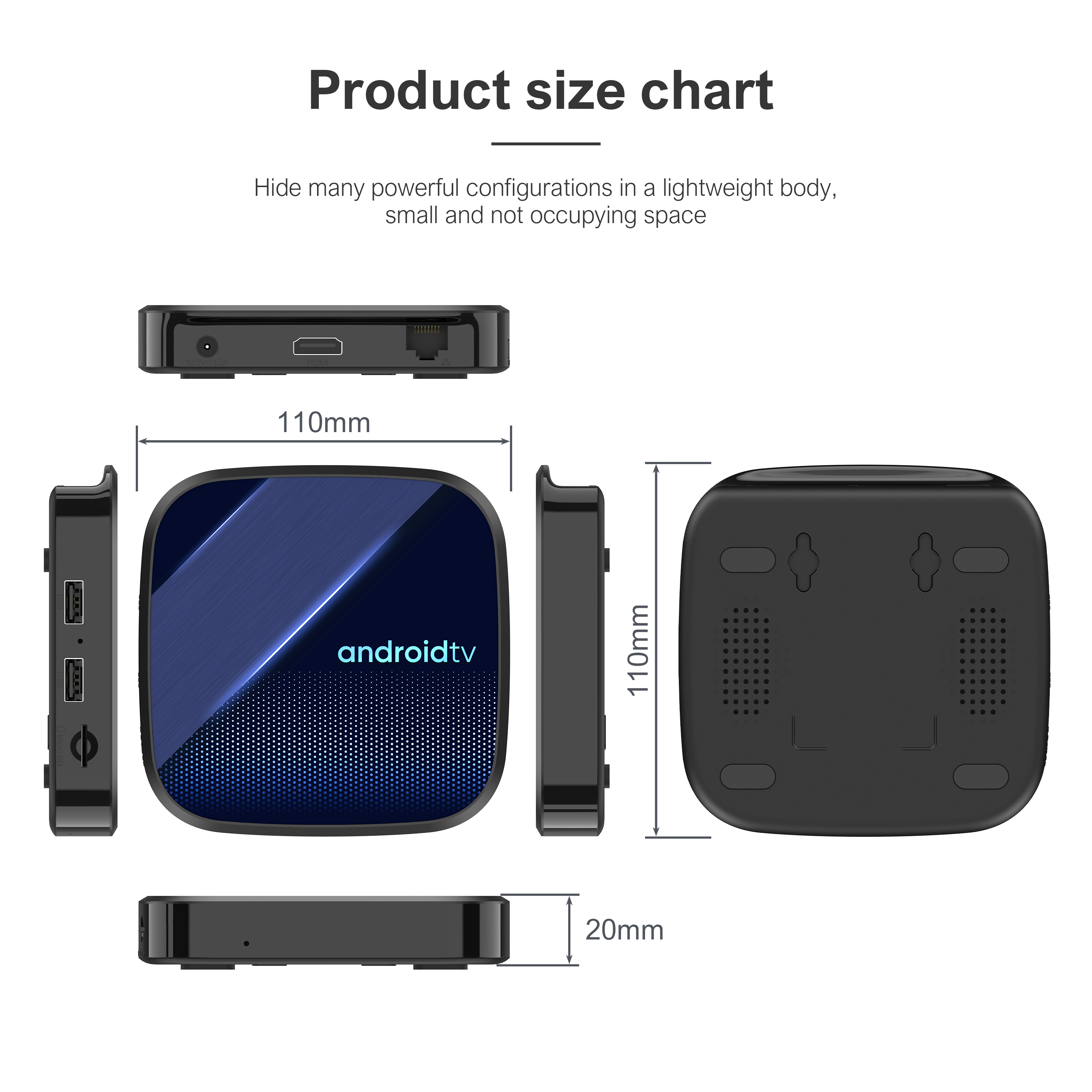 ELEBAO HAKO PRO 4K Android TV Box Android 11 Amlogic S905Y4 Mali-G31 HDMI2.1 BT 5.0 5G Wi-Fi Android TV Box factory