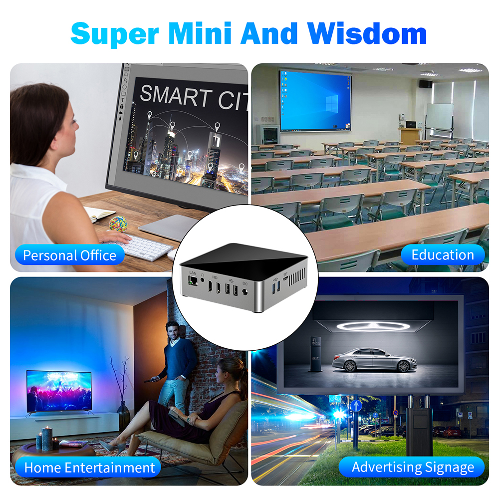 TD6 Mini Pc Intel J4125 8gb128gb Qual core J4125 8GB 128GB 256GB 512GB Win11 OS home study PC details
