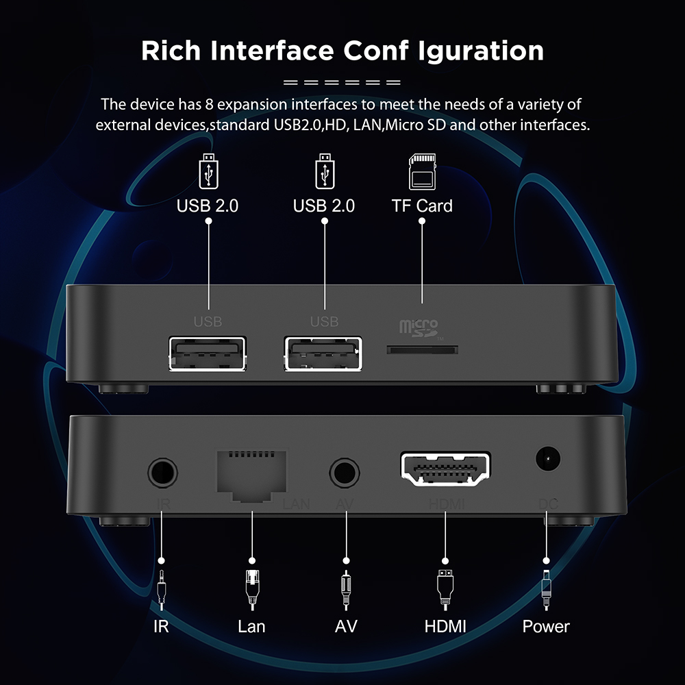 Elebao X3 Mini Android TV Box H313 4K 60FPS H.265 HDR10 2.4/5.8G WiFi Android 10 Set Top Tvbox Smart Android TV Box supplier