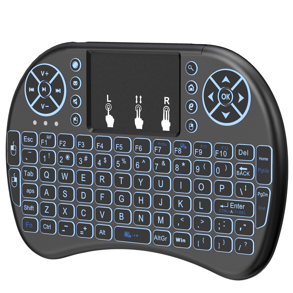 Hot selling Universal wireless keyboard mouse combo 2.4G wireless I8 mini keyboard smart remote control factory