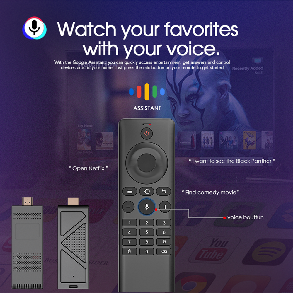 D5 ultra heat dissipation design Android 10 all winner h313 portable streaming tv stick media player manufacture