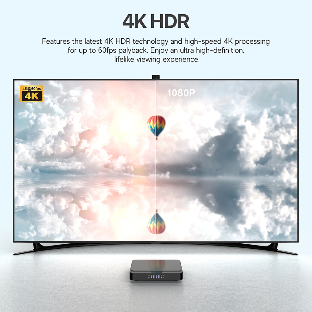 Eebao Hot Selling 2.4/5G Dual WiFi Smart TV Box X3plus S905W2 OTT Box supplier