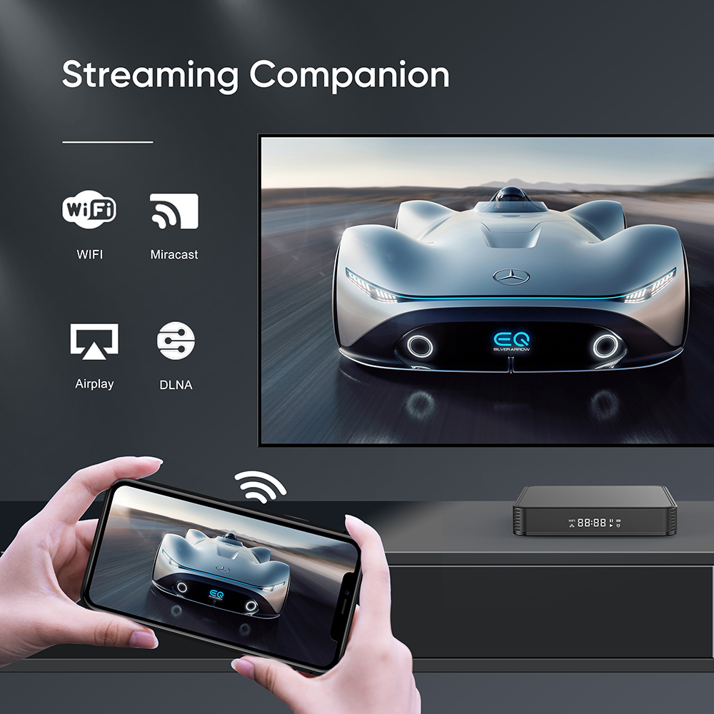 Elebao New Arrival Gigaibit Lan Android TV Box X7plus S905X4 Android 11.0 OS OTT TV Box manufacture