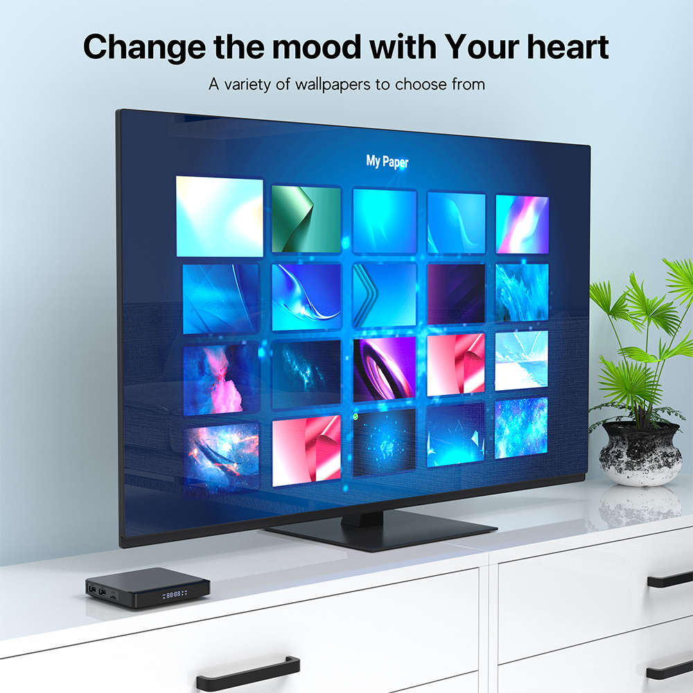Eebao Hot Selling 2.4/5G Dual WiFi Smart TV Box X3plus S905W2 OTT Box manufacture