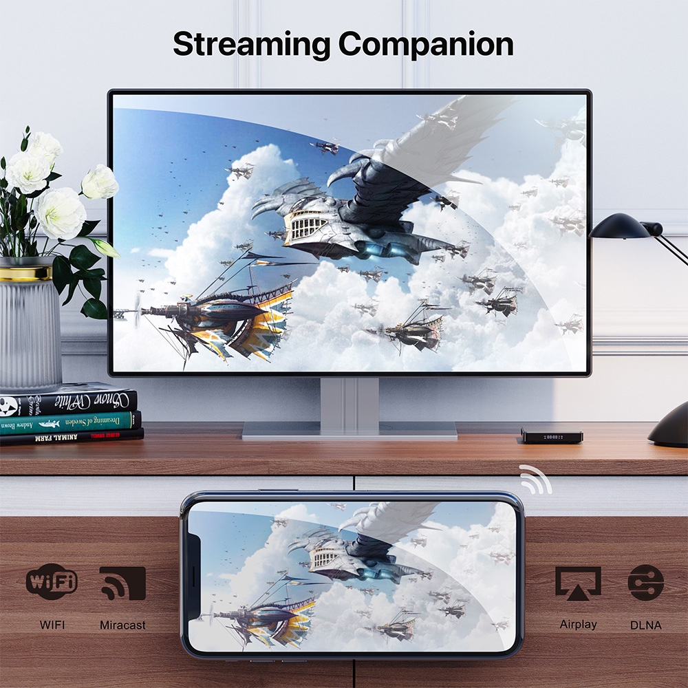 Eebao Hot Selling 2.4/5G Dual WiFi Smart TV Box X3plus S905W2 OTT Box supplier