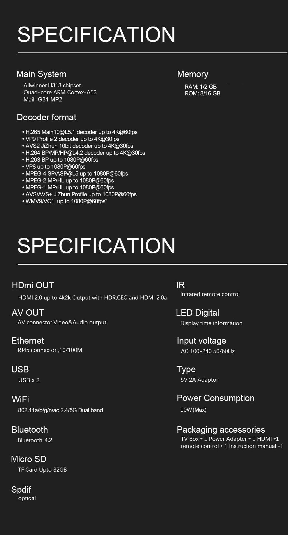 Elebao cost-effective Streaming TV Box V2pro H313 2.4/5G dual band wifi Android TV Box details