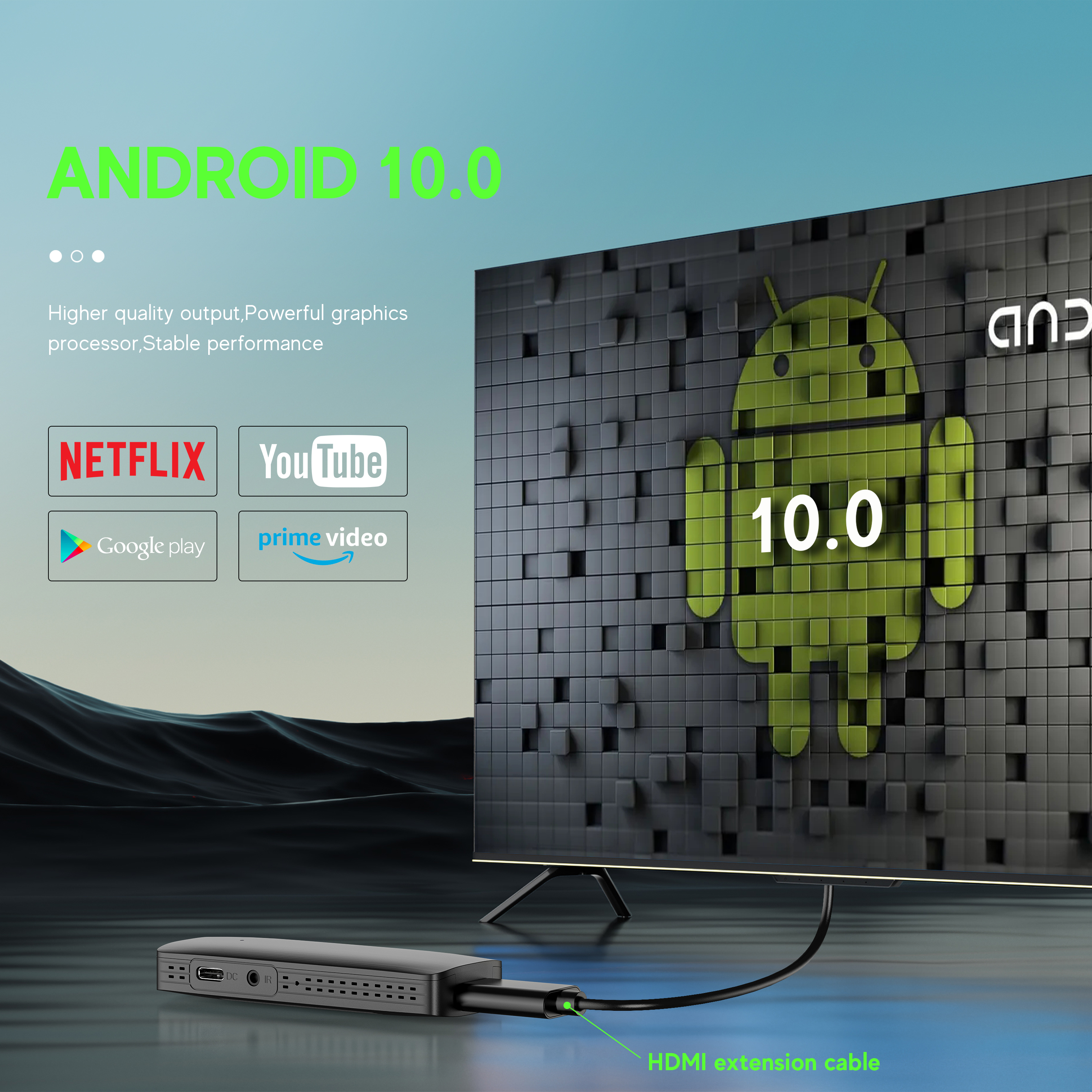 New tv stick D6 H313 Android 10.0 4K 60HZ streaming media player dual band witi BT portable and light 4K tv stick supplier