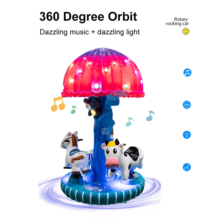 Indoor Amusement Outdoor Equipment Coin Operated Game Machine Kiddie Ride Machines Kids Carousel Horse Ride details